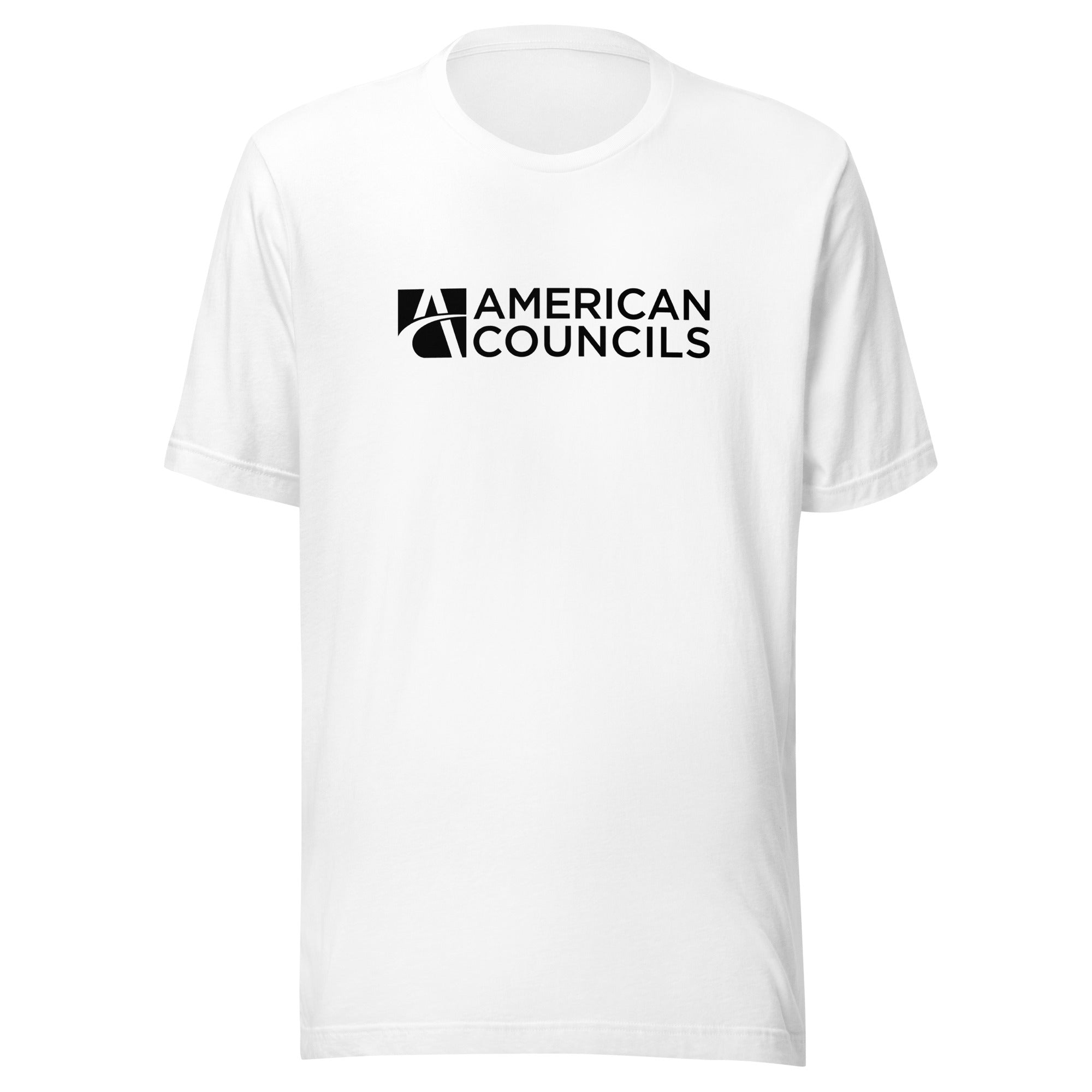 American Councils Promotion T-shirt- Black Lettering