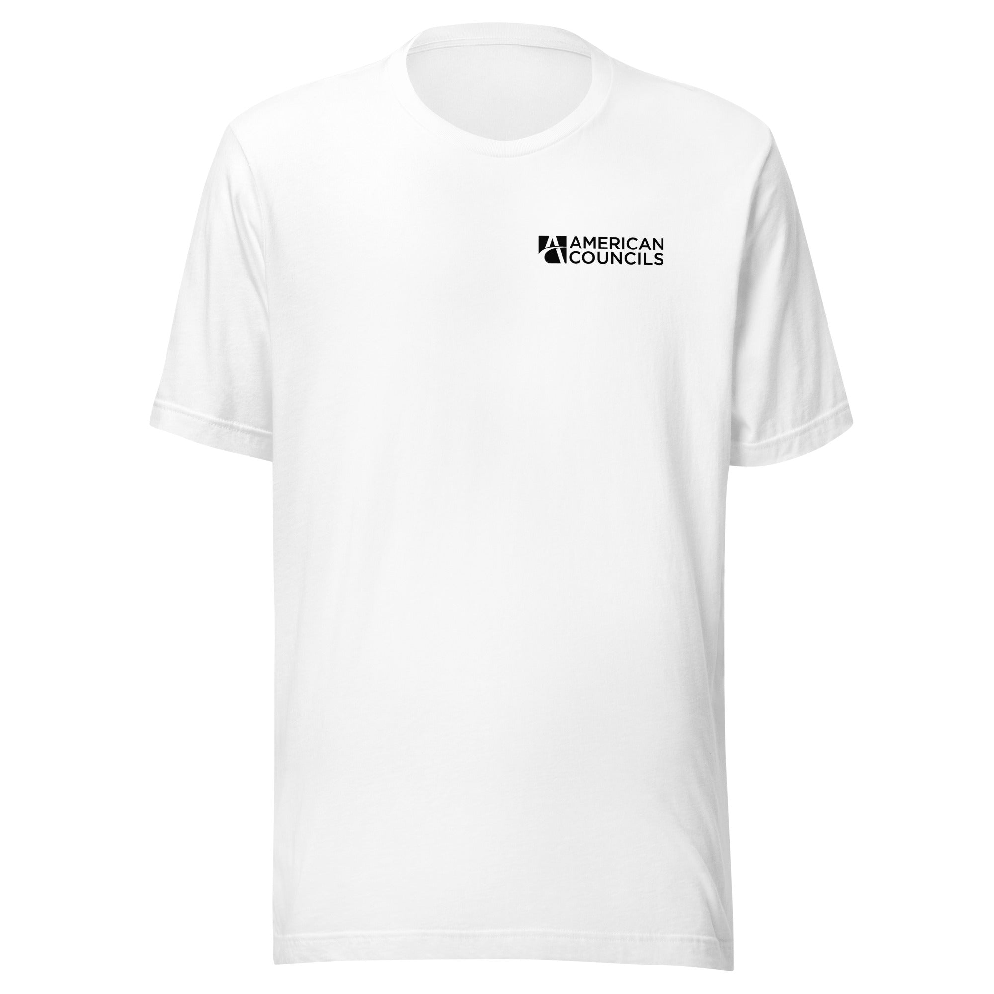 American Councils Countries T-shirt- Black Lettering