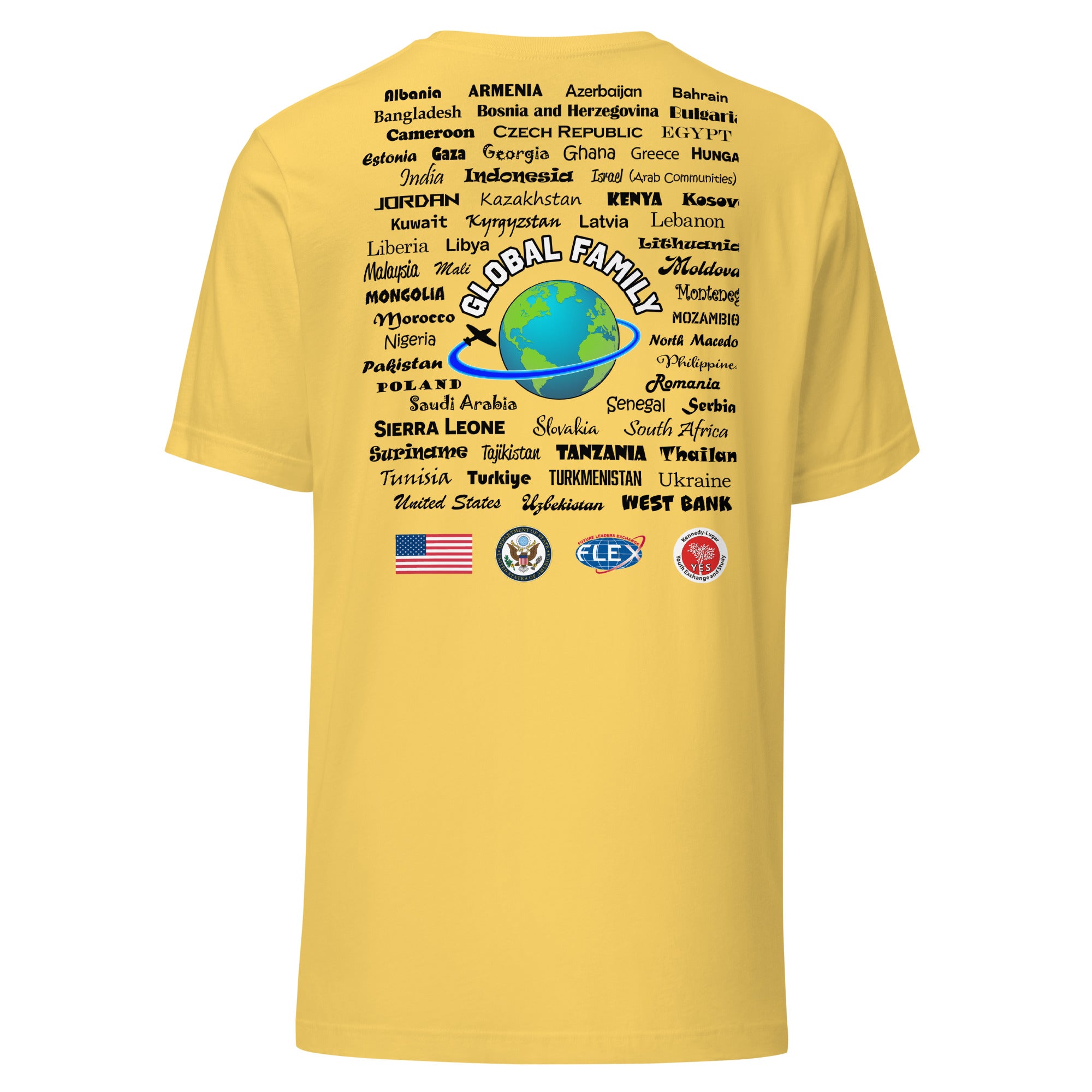 Colorado Countries T-shirt- Black Lettering