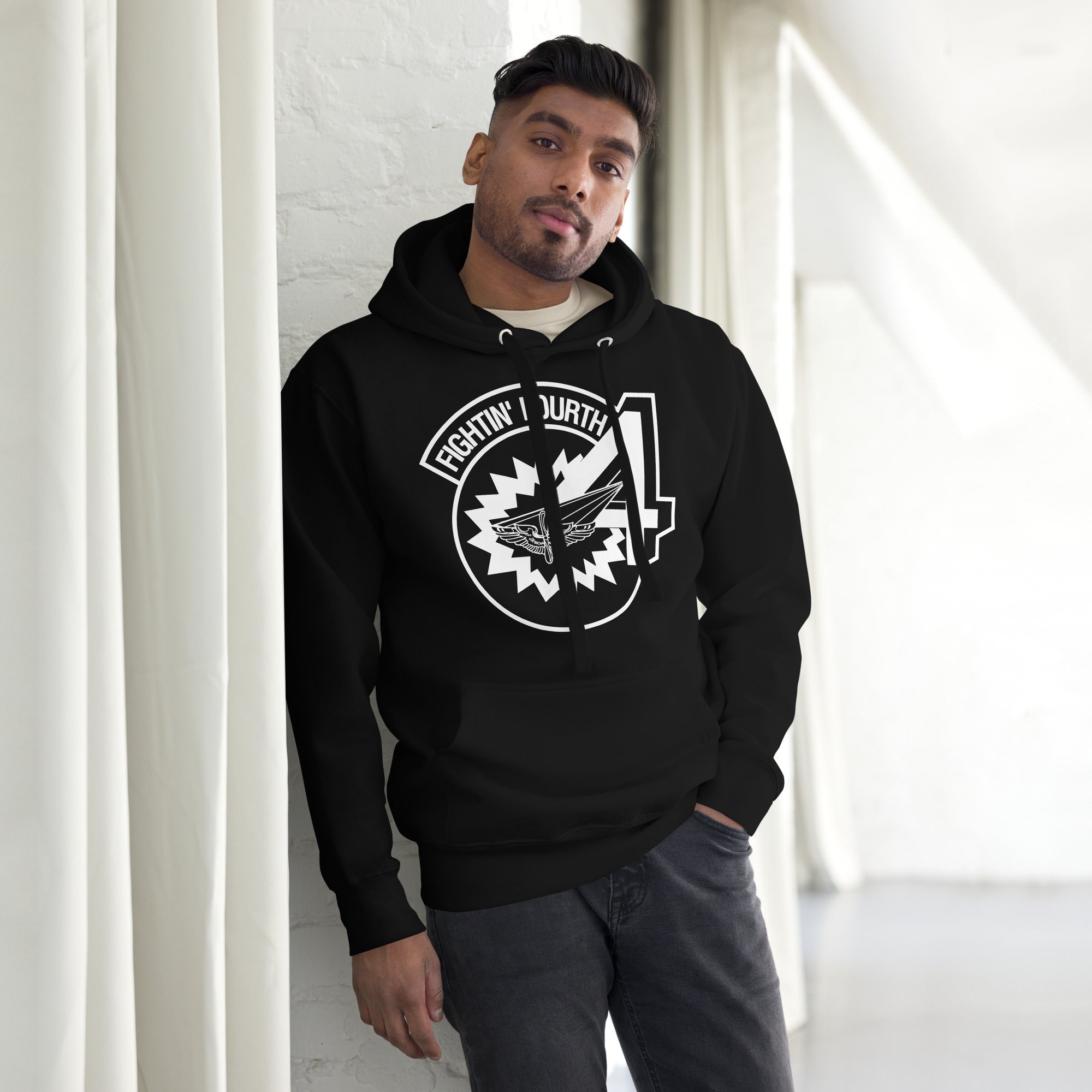 Squadron 4: Fightin’ Fourth Hoodie- White