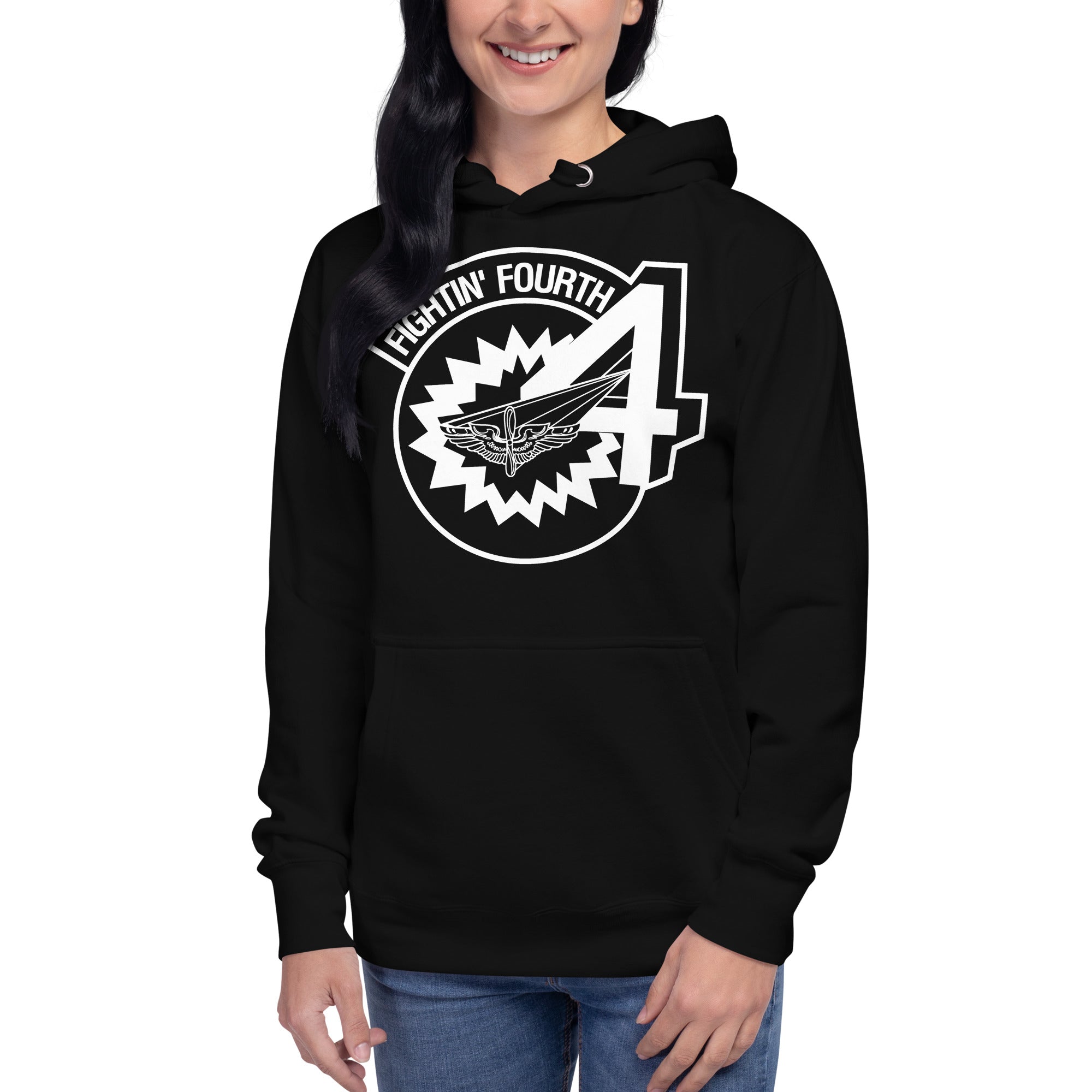 Squadron 4: Fightin’ Fourth Hoodie- White