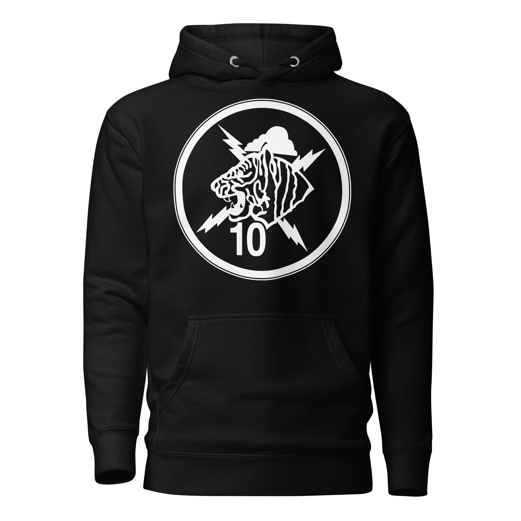 Squadron 10: Tiger Ten Hoodie- White