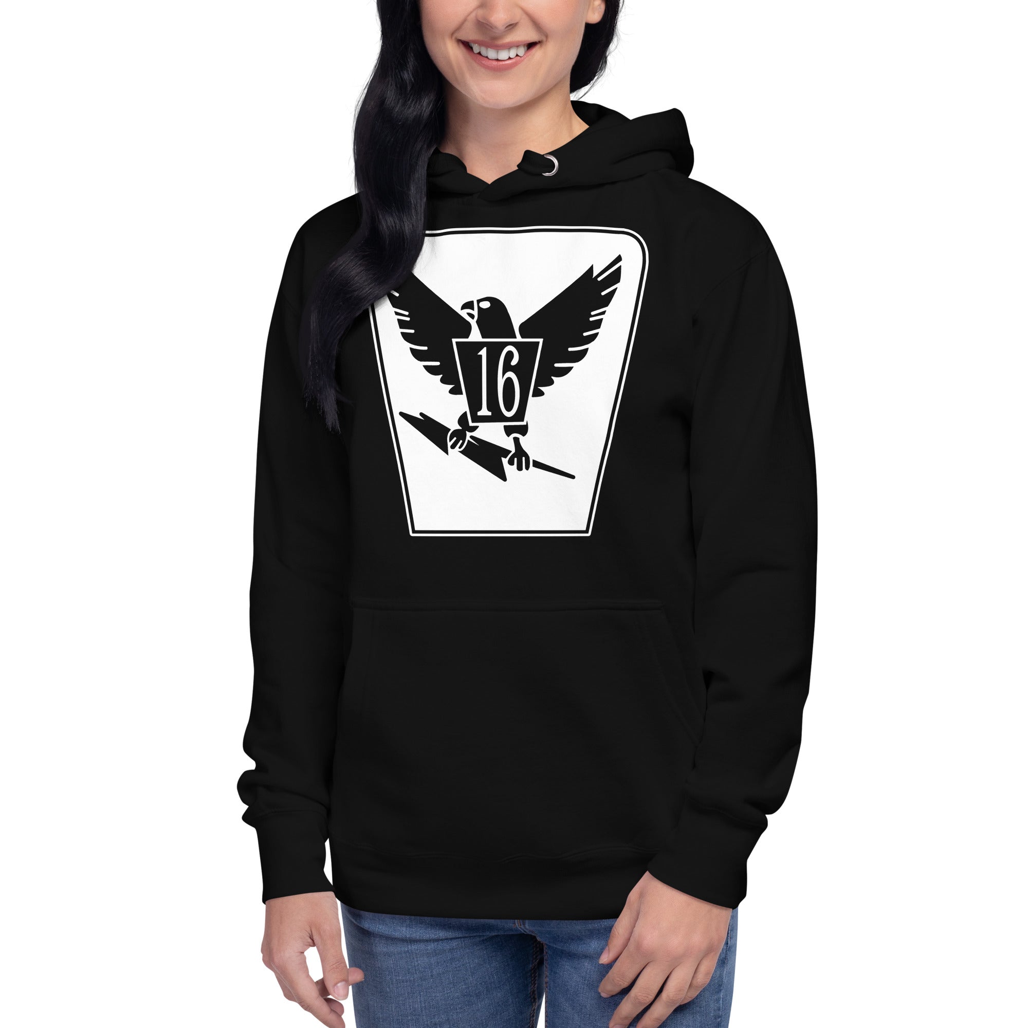 Squadron 16: Chicken Hawks Hoodie- White