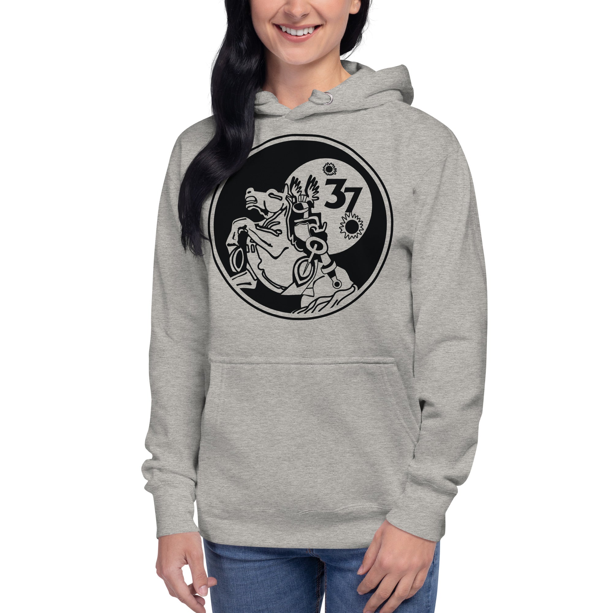 Squadron 37: Animalistic Skyraiders Hoodie - Black