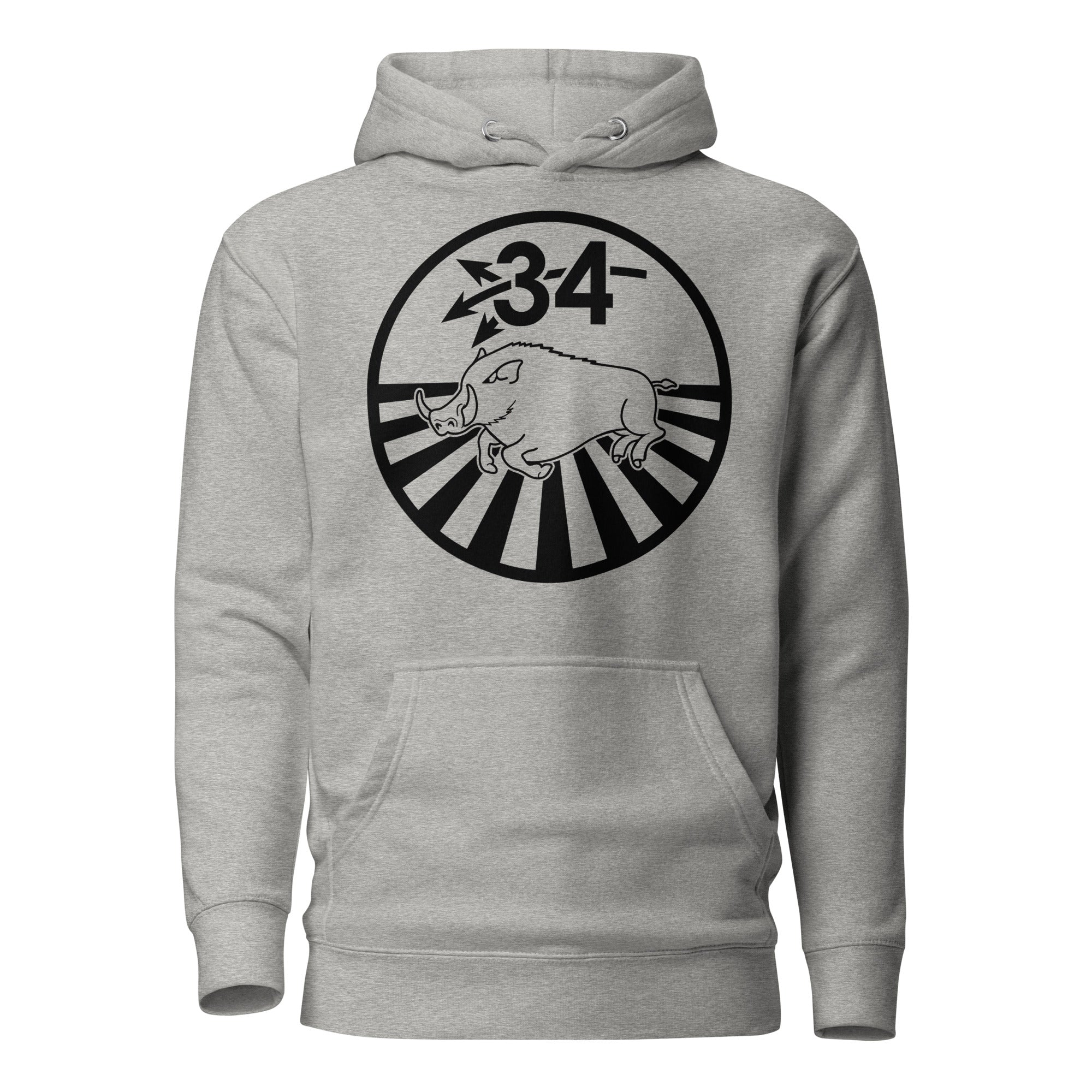 Squadron 34B: Loose Hawgs Hoodie- Black