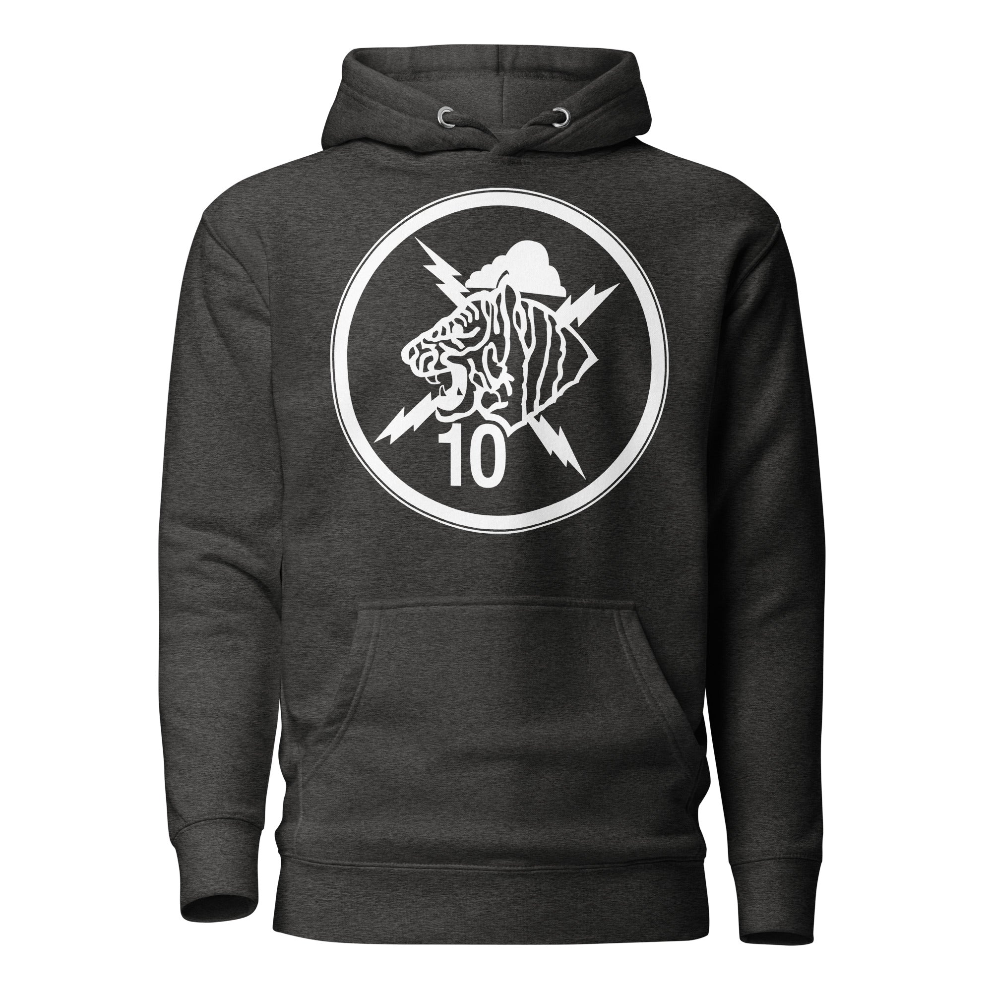 Squadron 10: Tiger Ten Hoodie- White