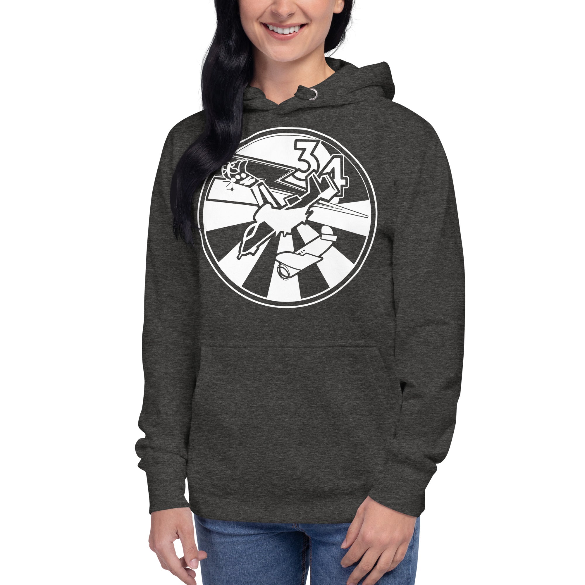 Squadron 34: Loose Hawgs Hoodie- White