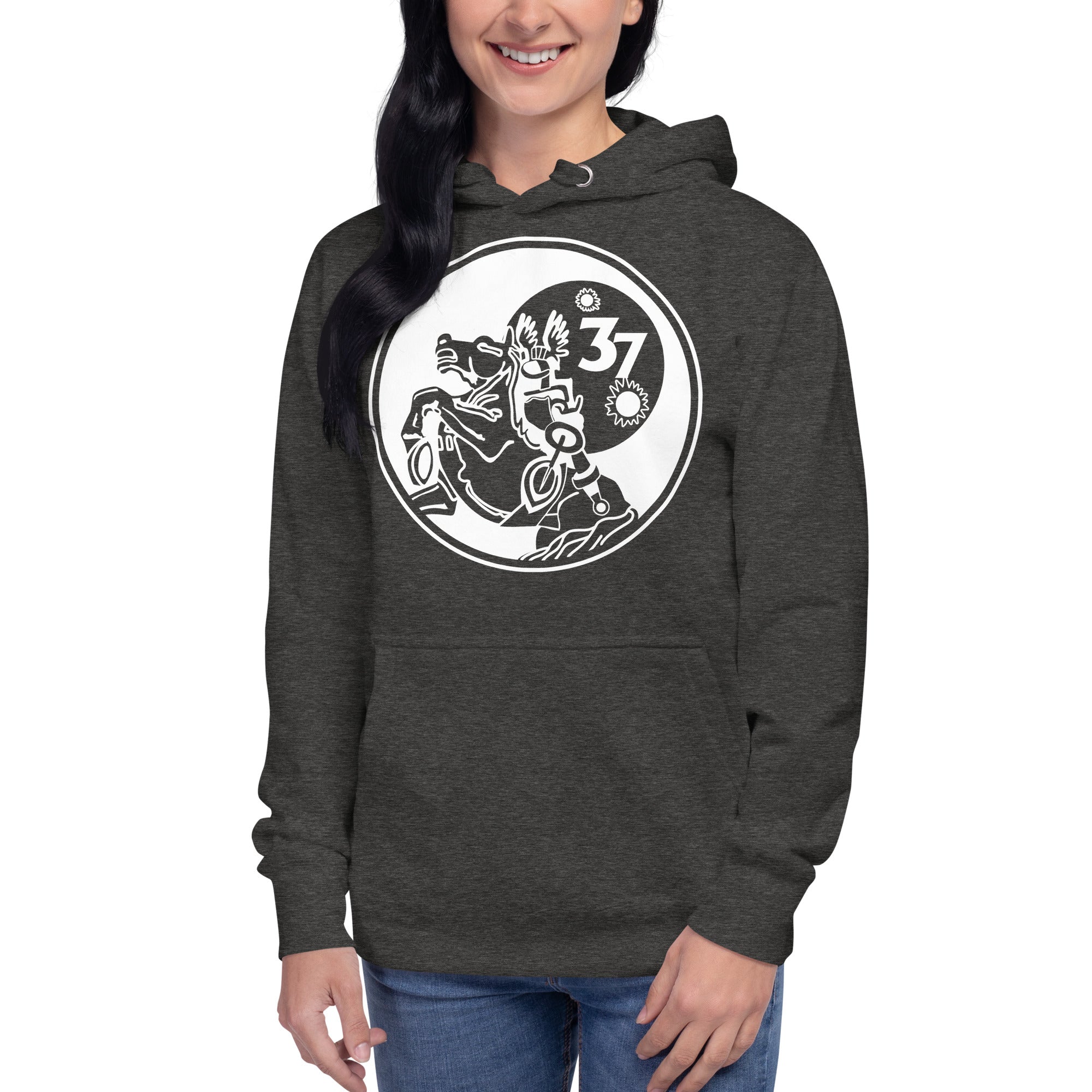 Squadron 37: Animalistic Skyraiders Hoodie- White