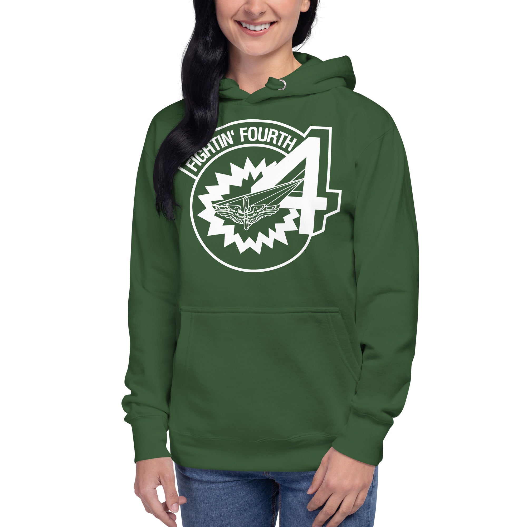 Squadron 4: Fightin’ Fourth Hoodie- White