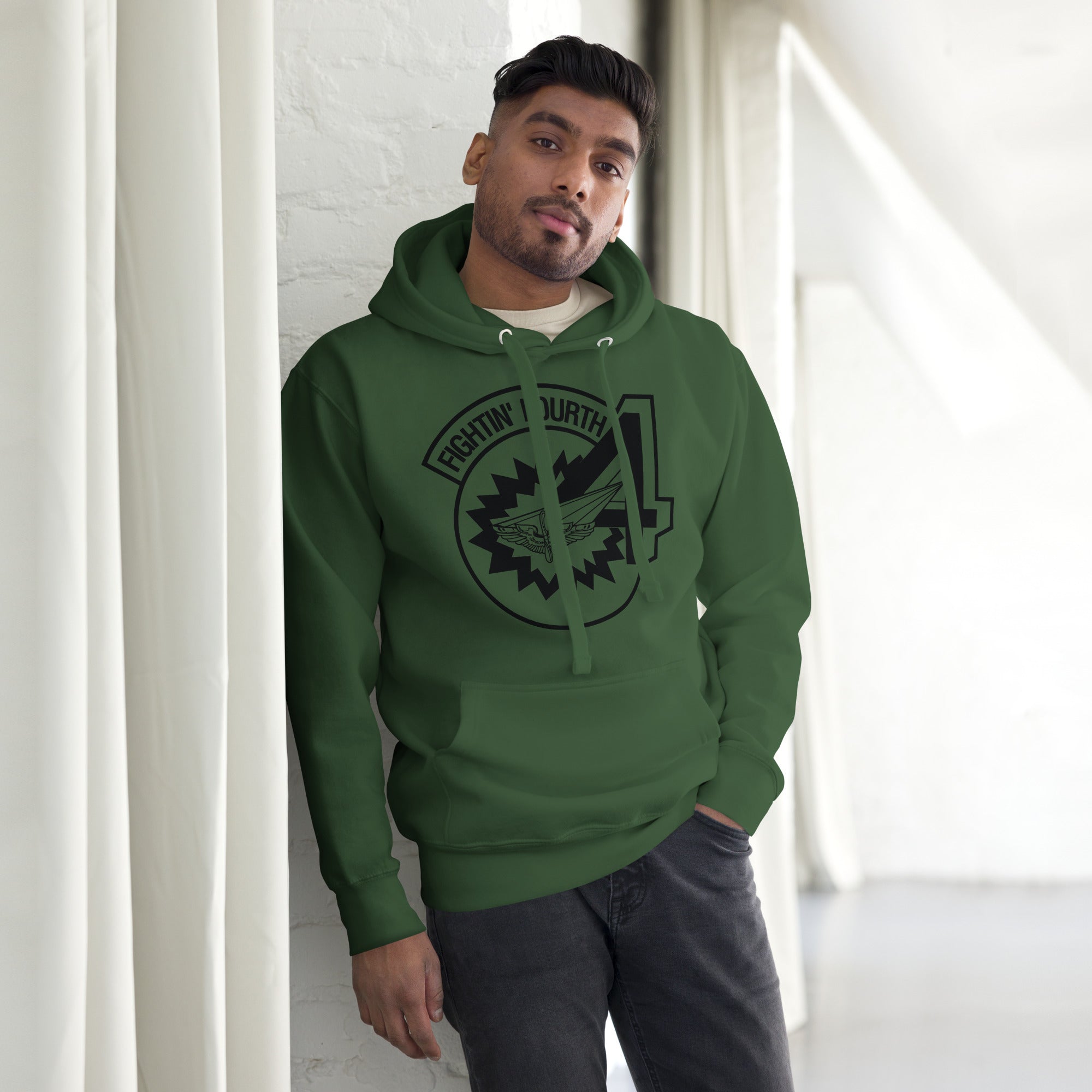 Squadron 4: Fightin’ Fourth Hoodie- Black