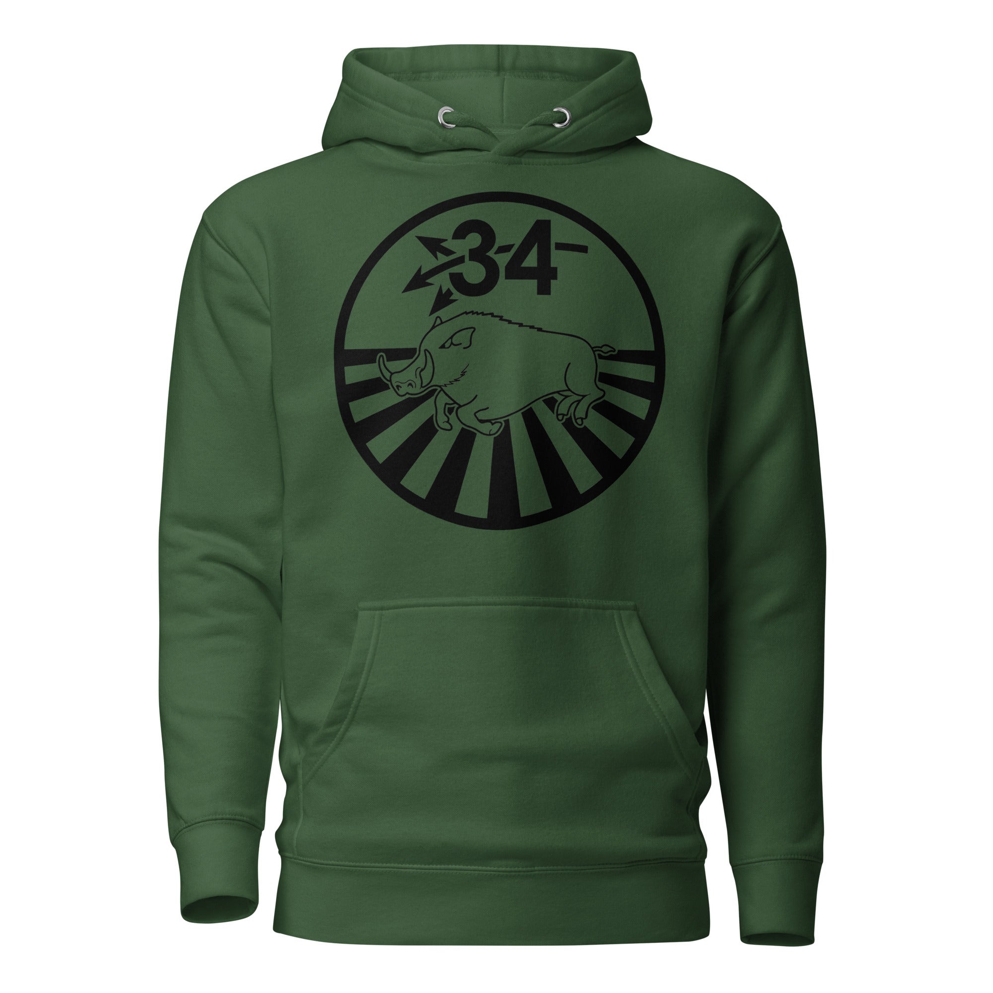 Squadron 34B: Loose Hawgs Hoodie- Black