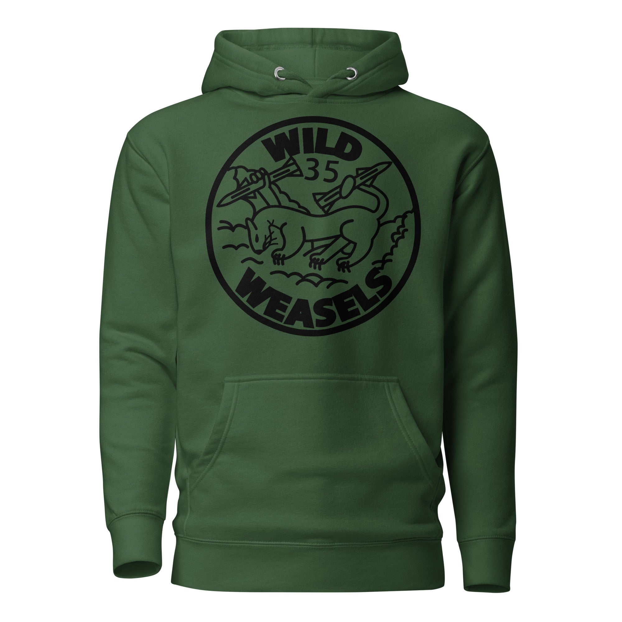 Squadron 35B: Wild Weasels Hoodie- Black