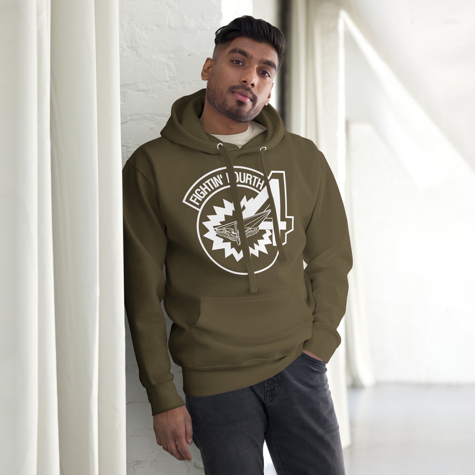 Squadron 4: Fightin’ Fourth Hoodie- White