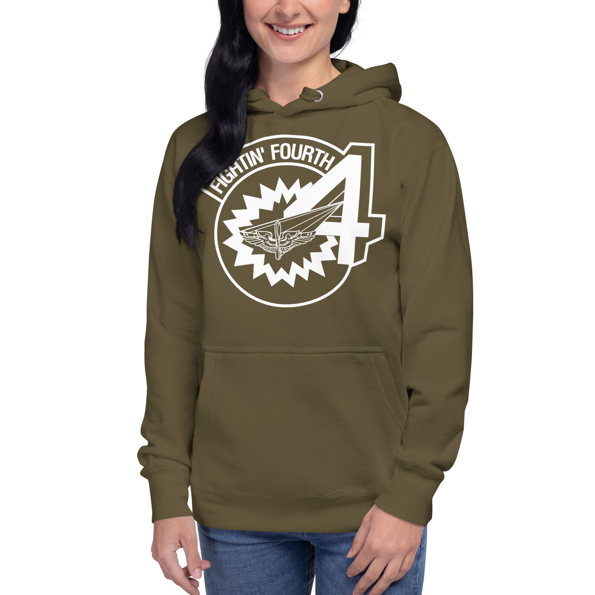 Squadron 4: Fightin’ Fourth Hoodie- White