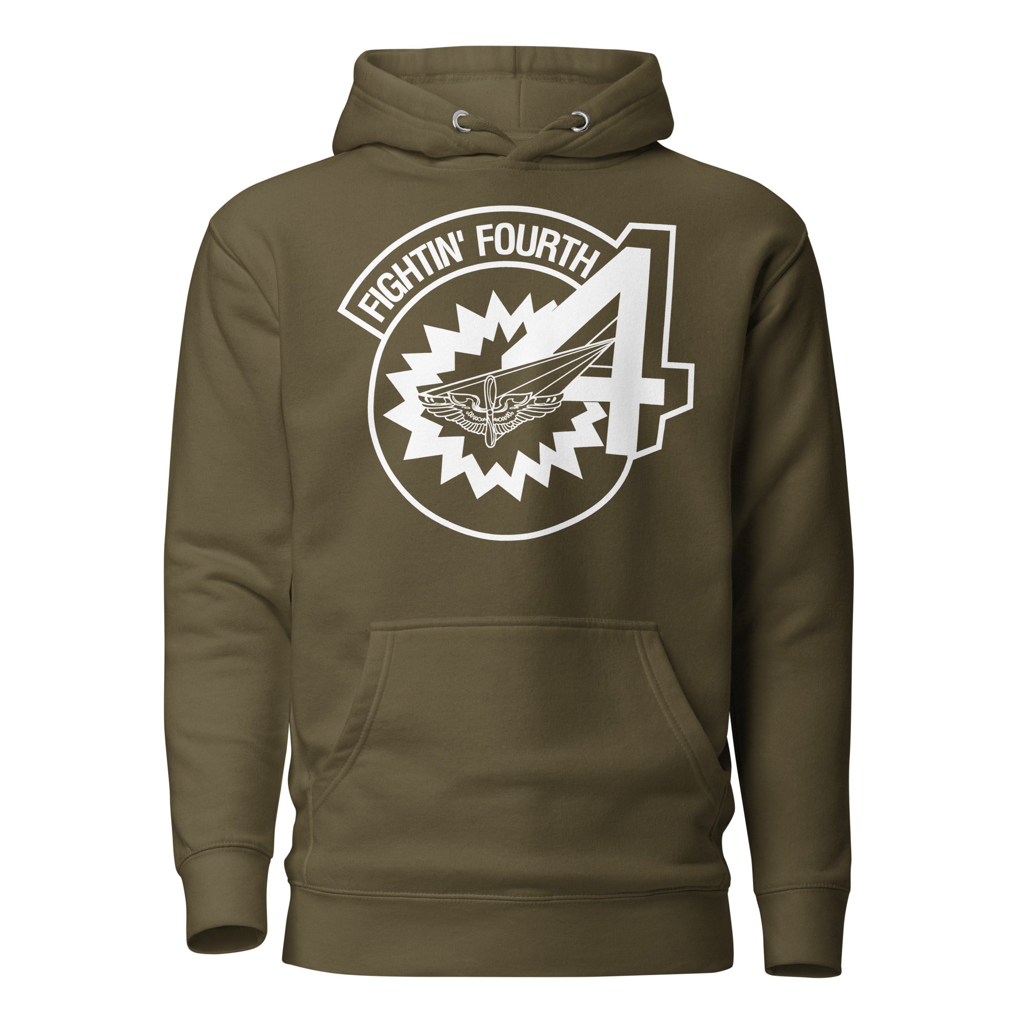 Squadron 4: Fightin’ Fourth Hoodie- White