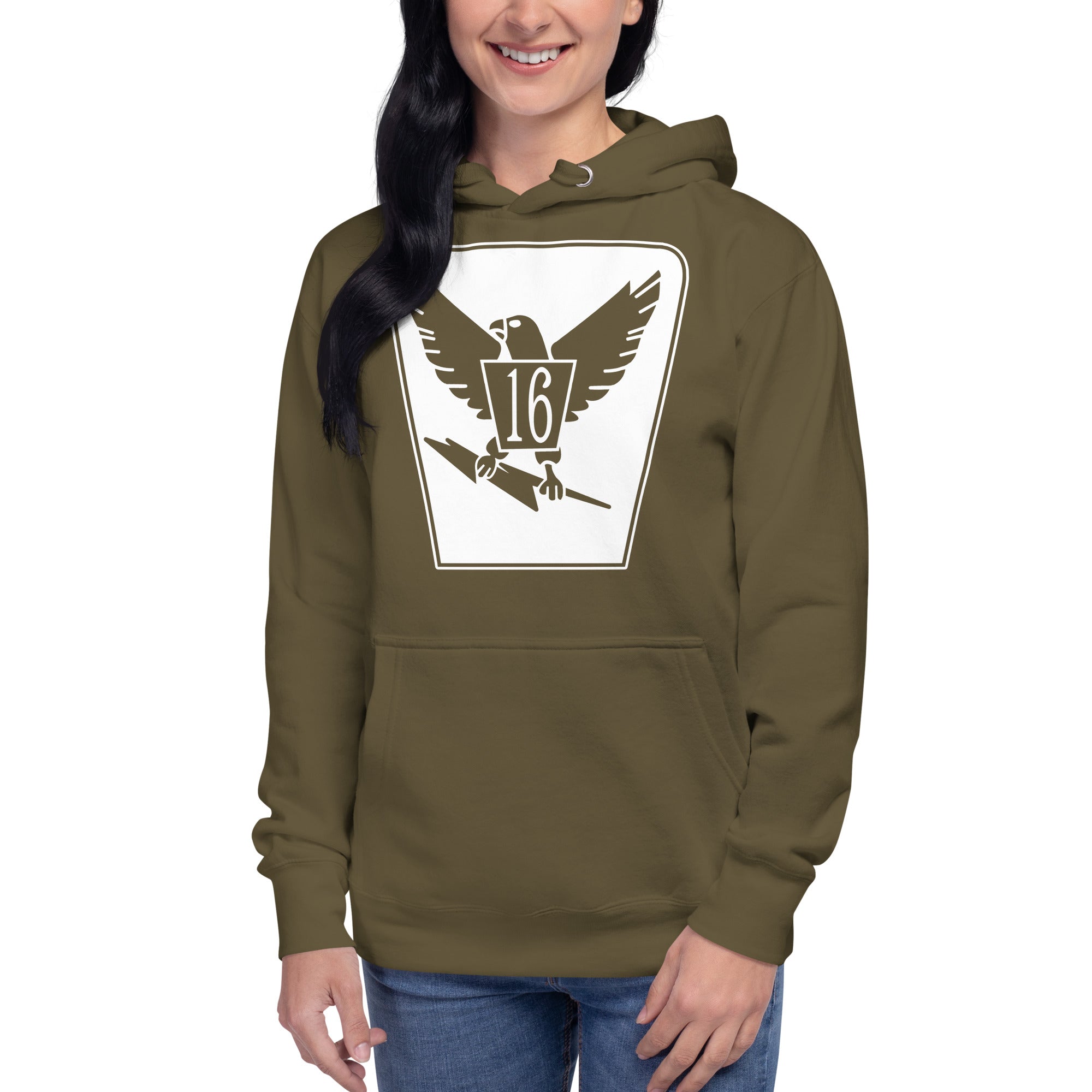 Squadron 16: Chicken Hawks Hoodie- White