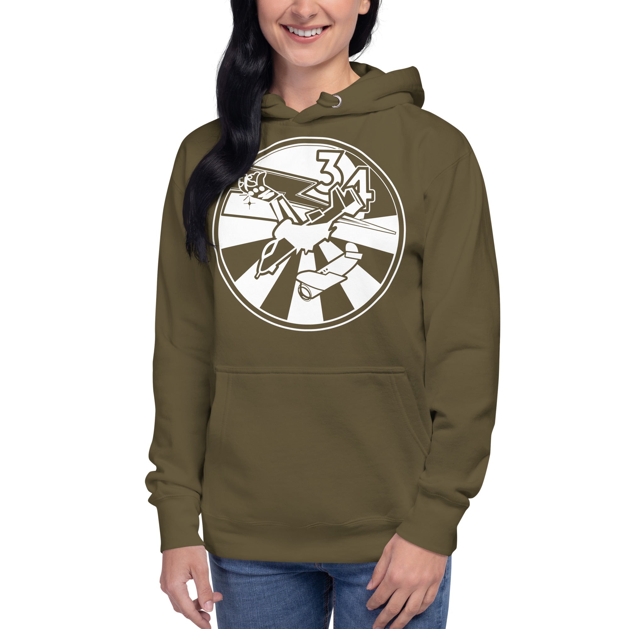 Squadron 34: Loose Hawgs Hoodie- White