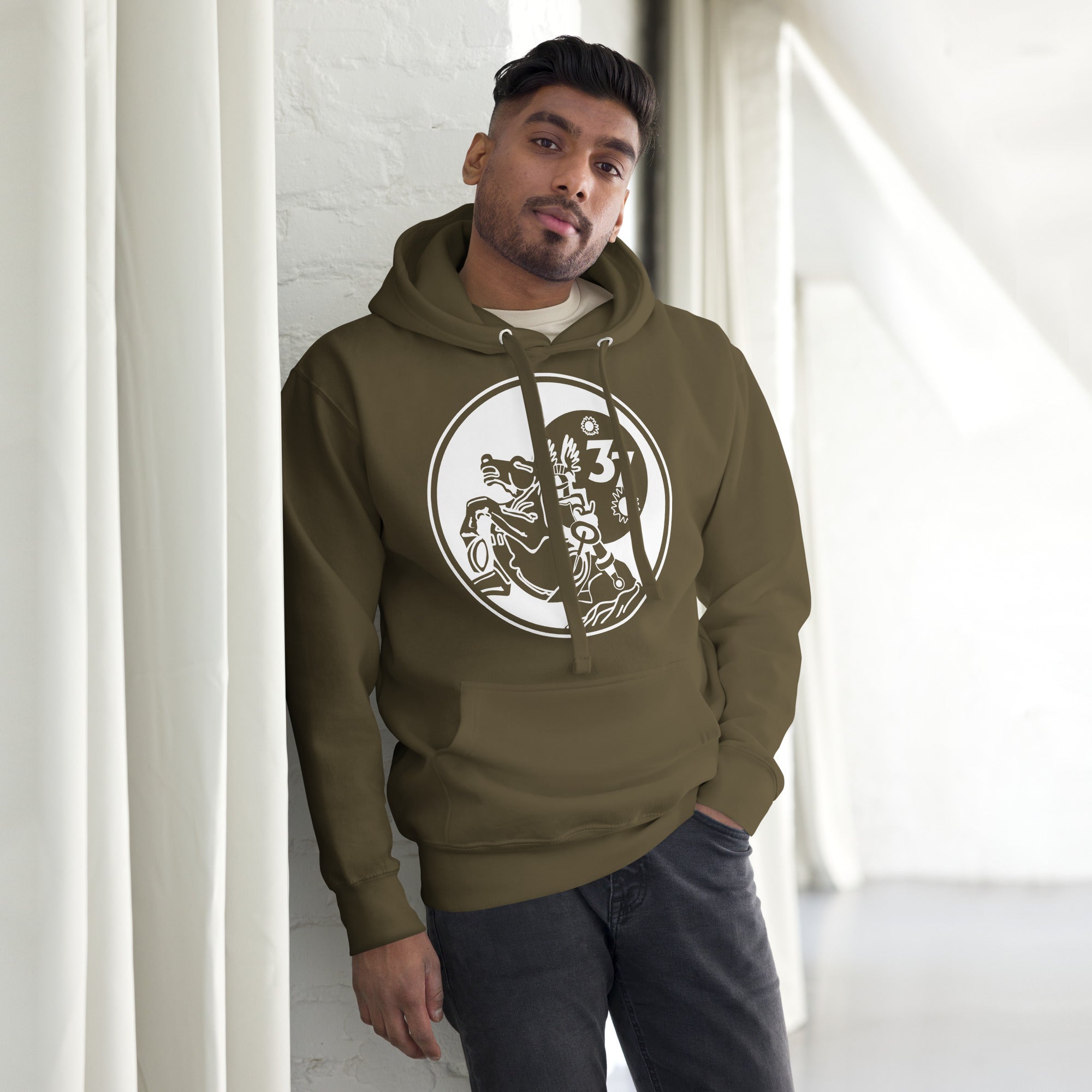 Squadron 37: Animalistic Skyraiders Hoodie- White