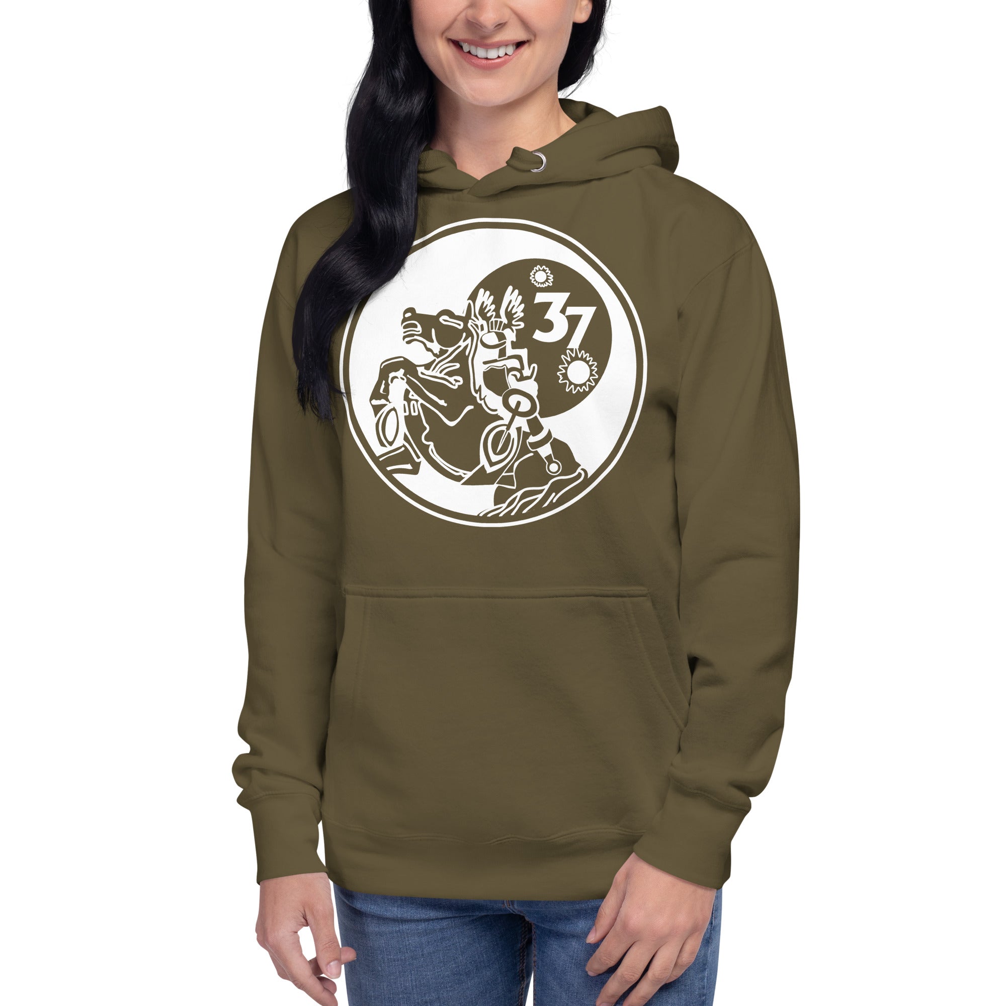 Squadron 37: Animalistic Skyraiders Hoodie- White