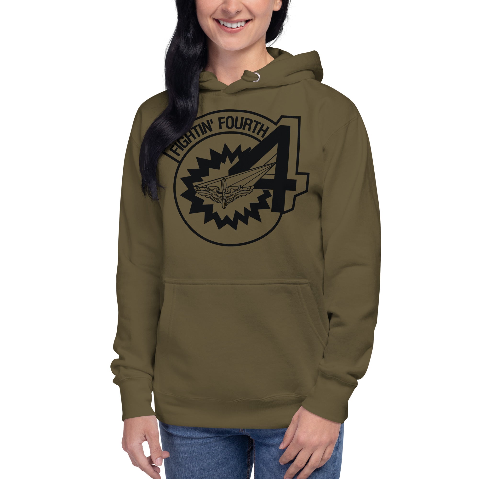 Squadron 4: Fightin’ Fourth Hoodie- Black