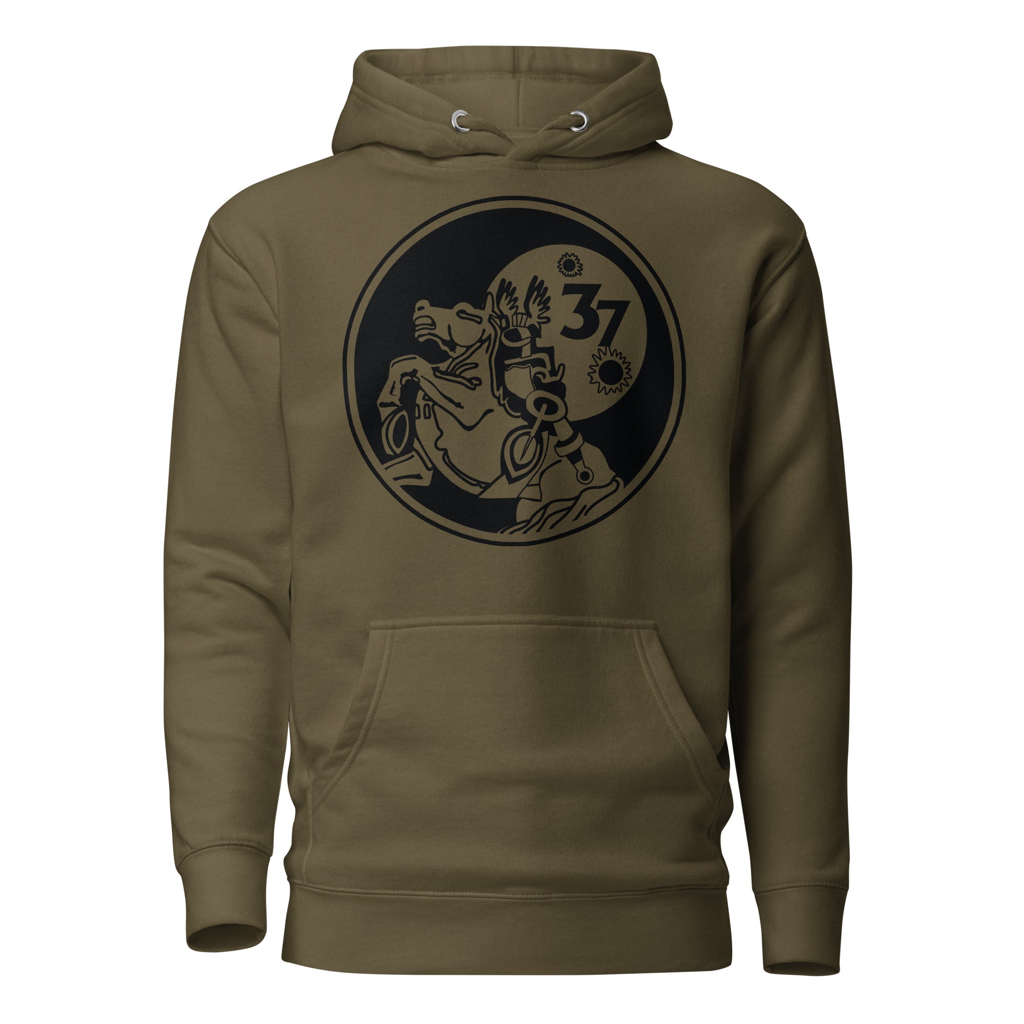 Squadron 37: Animalistic Skyraiders Hoodie - Black