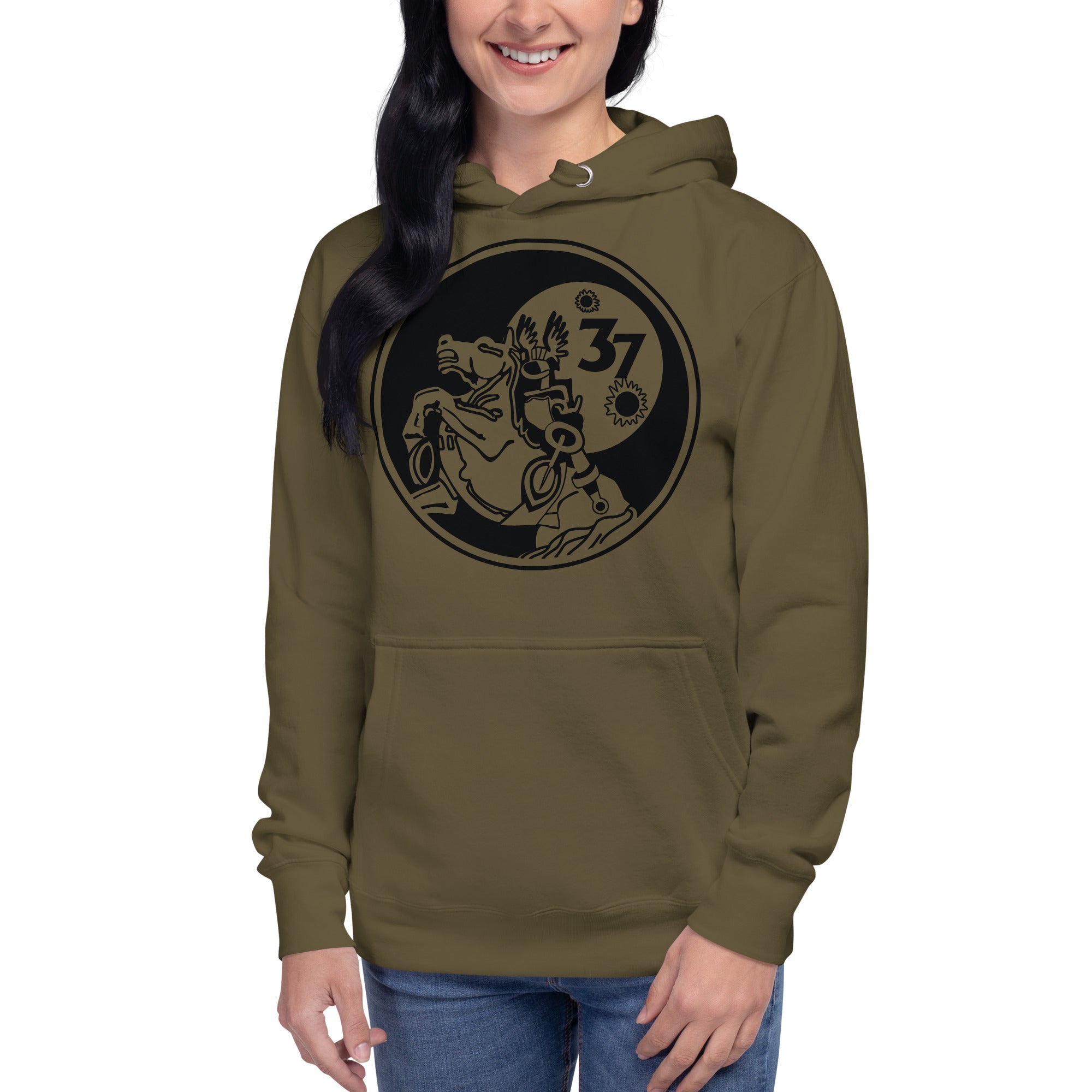 Squadron 37: Animalistic Skyraiders Hoodie - Black