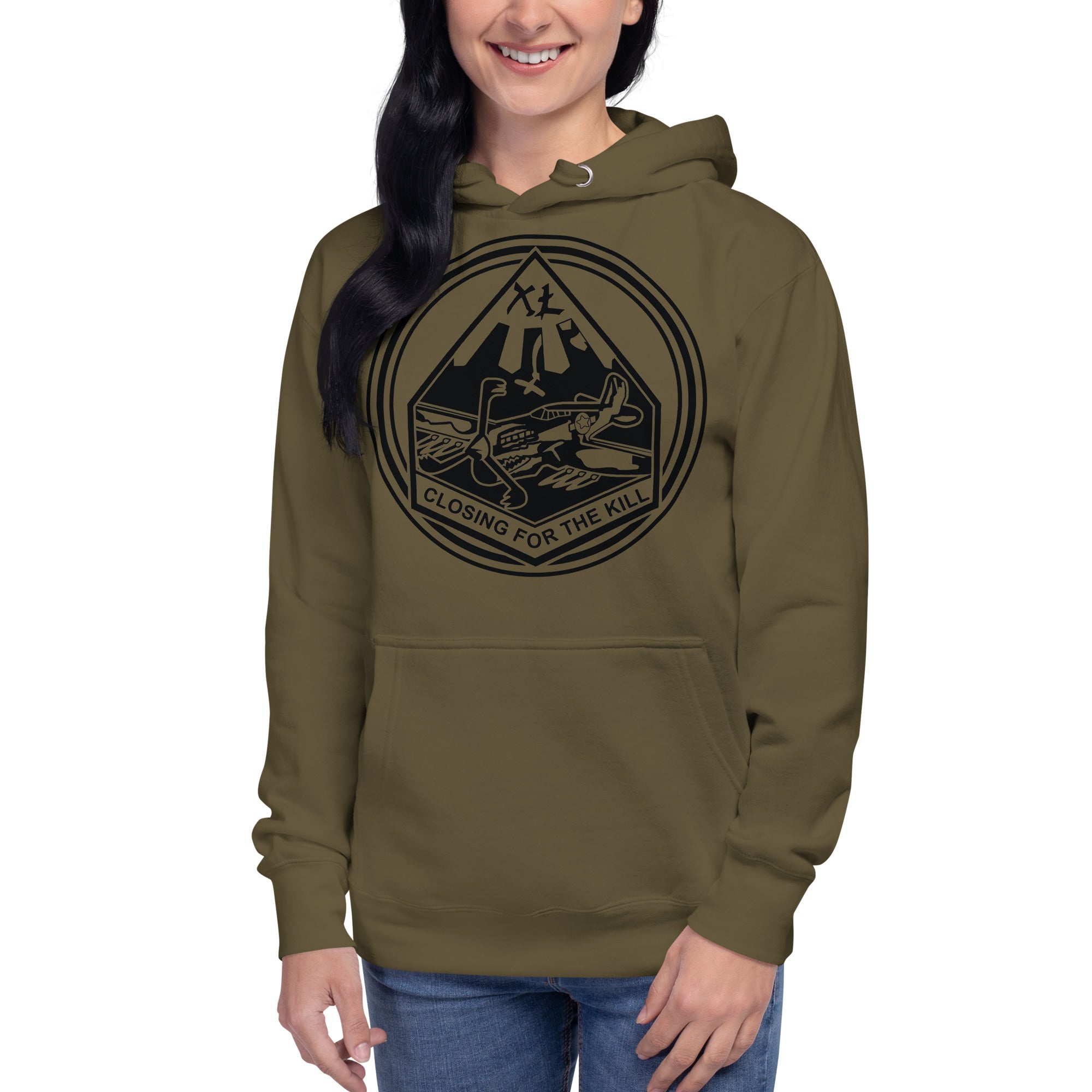 Squadron 40: Warhawks Border Hoodie - Black