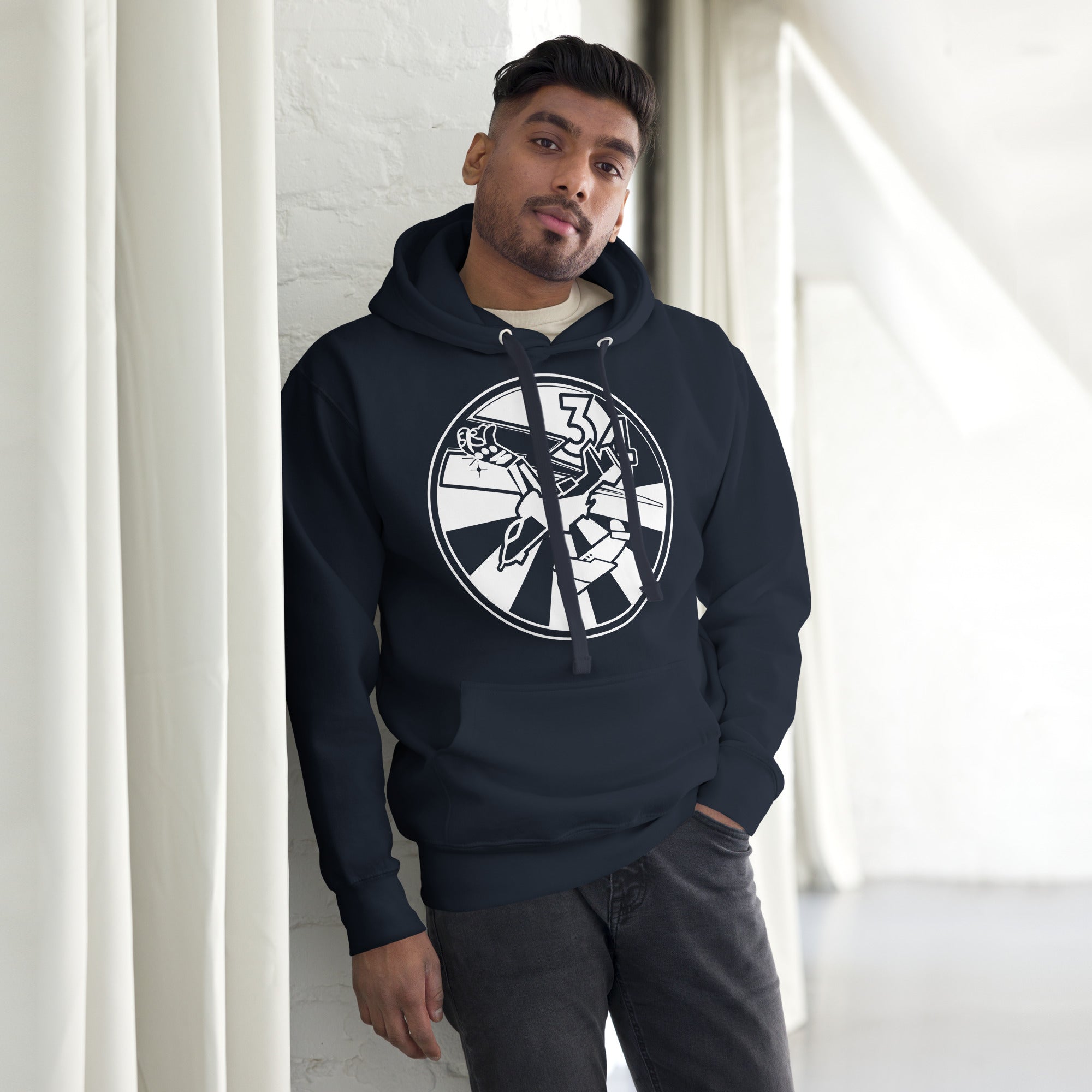 Squadron 34: Loose Hawgs Hoodie- White