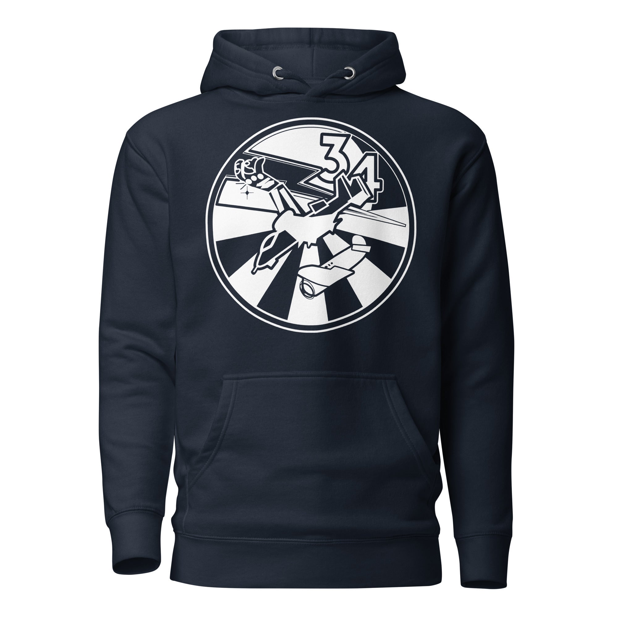 Squadron 34: Loose Hawgs Hoodie- White