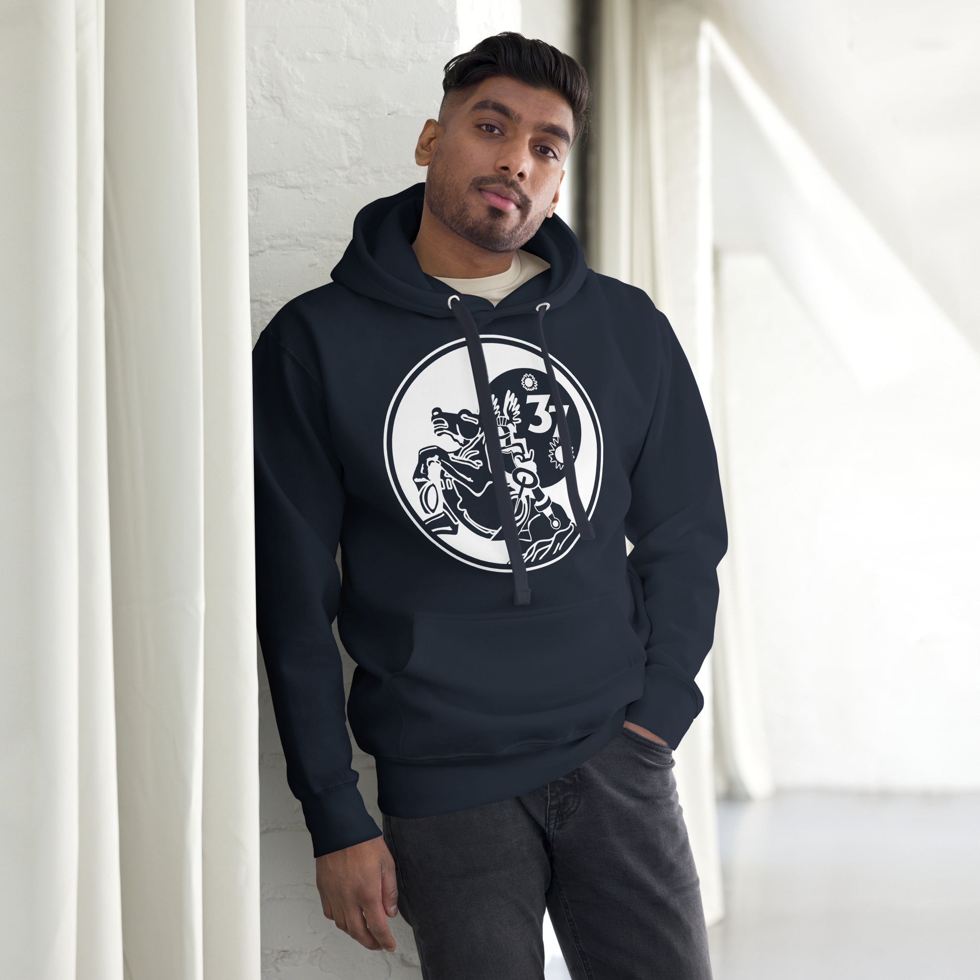 Squadron 37: Animalistic Skyraiders Hoodie- White