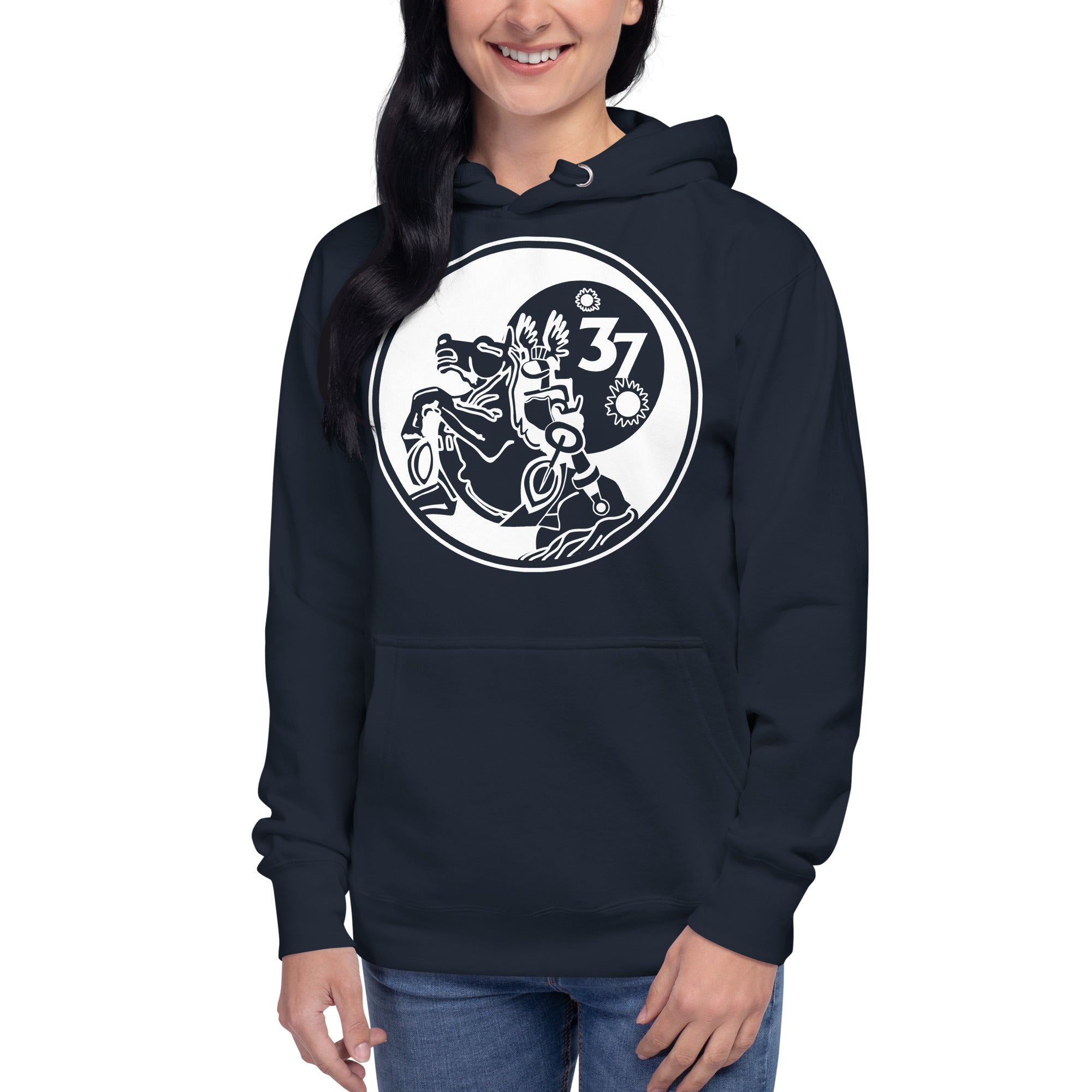 Squadron 37: Animalistic Skyraiders Hoodie- White