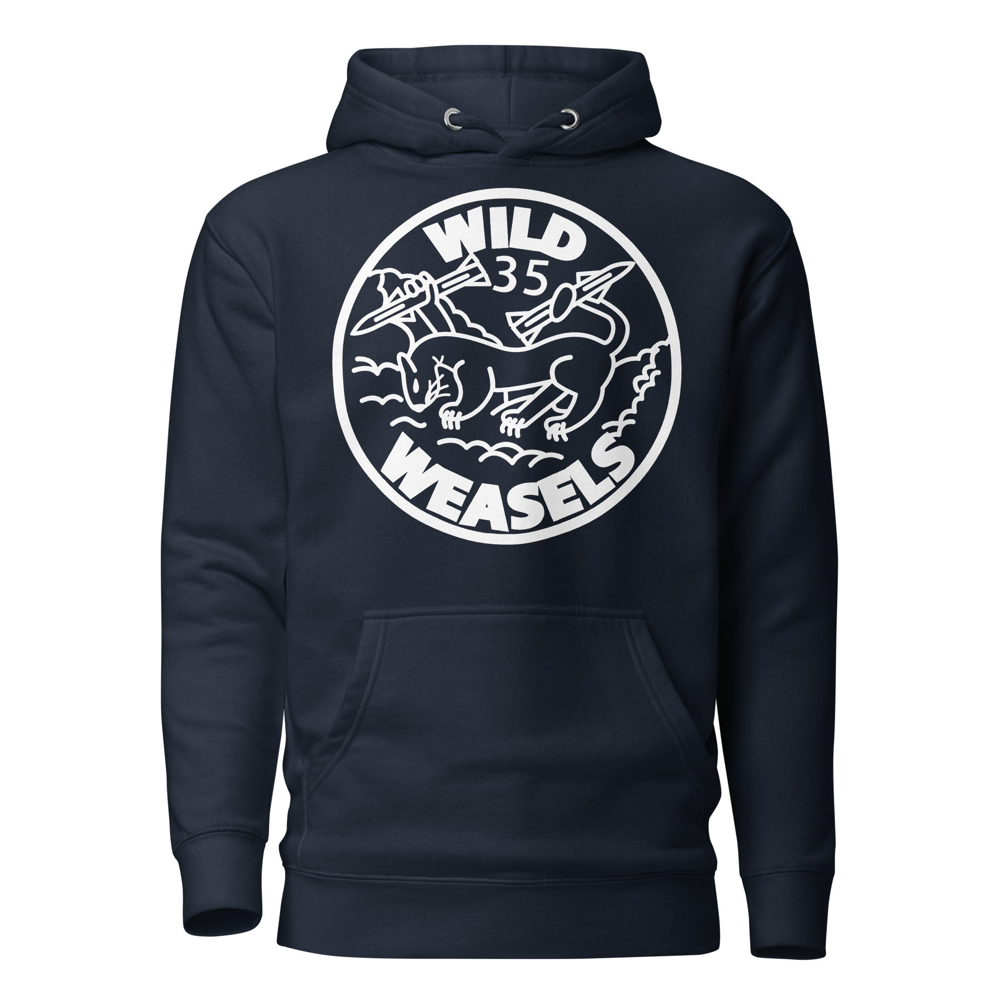 Squadron 35B: Wild Weasels Hoodie- White