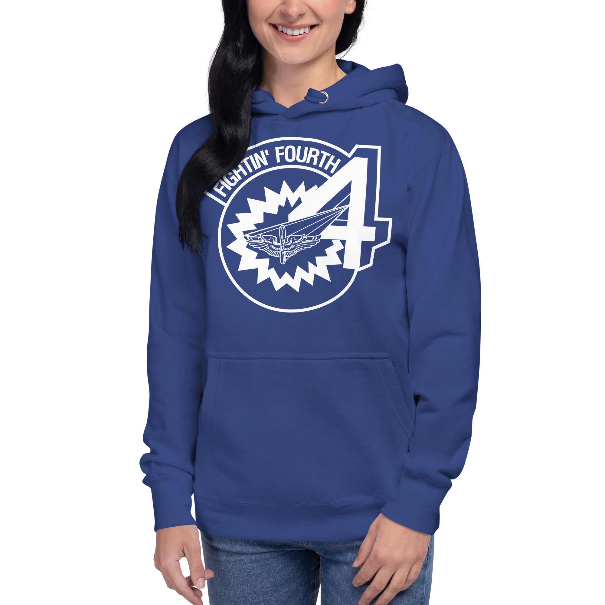 Squadron 4: Fightin’ Fourth Hoodie- White