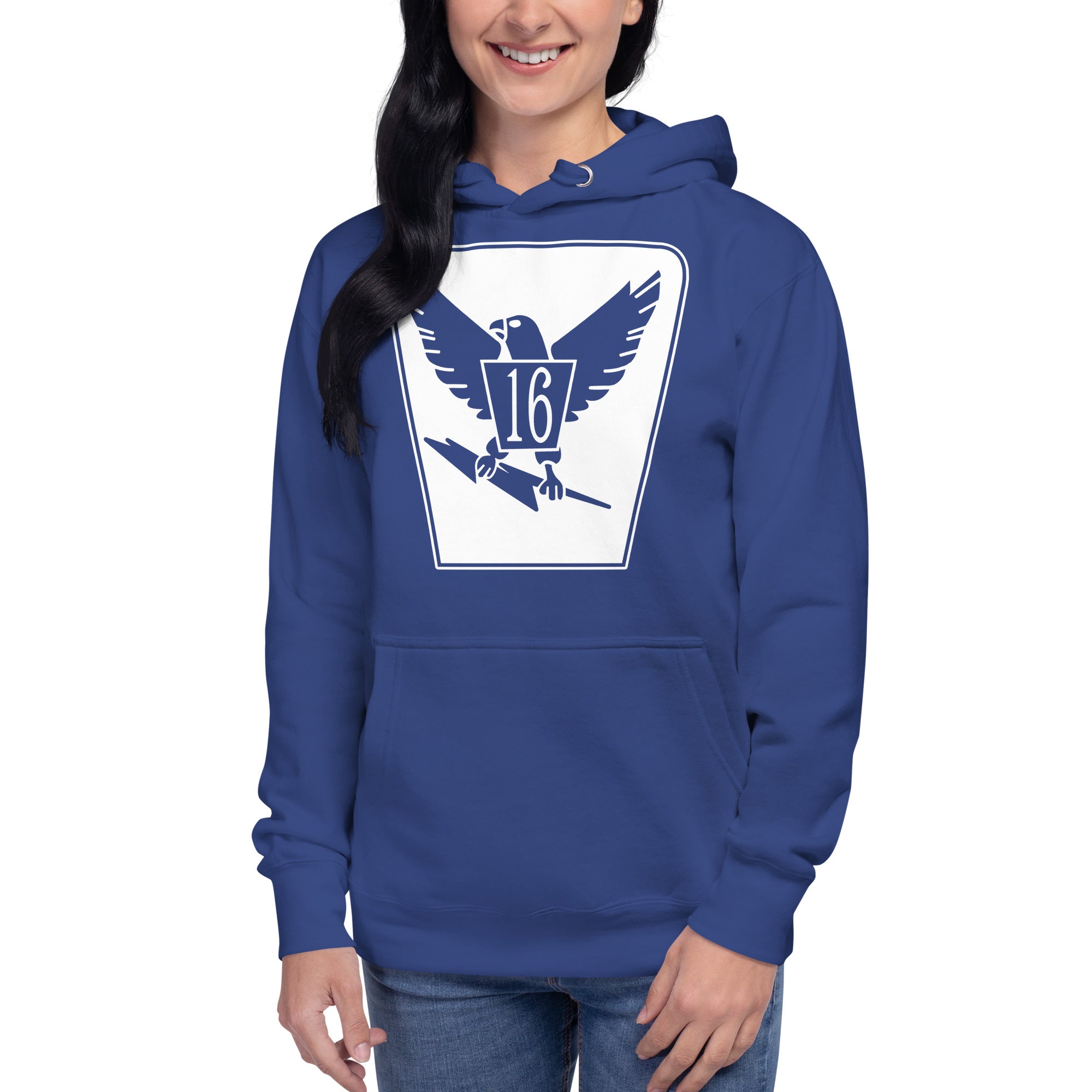 Squadron 16: Chicken Hawks Hoodie- White