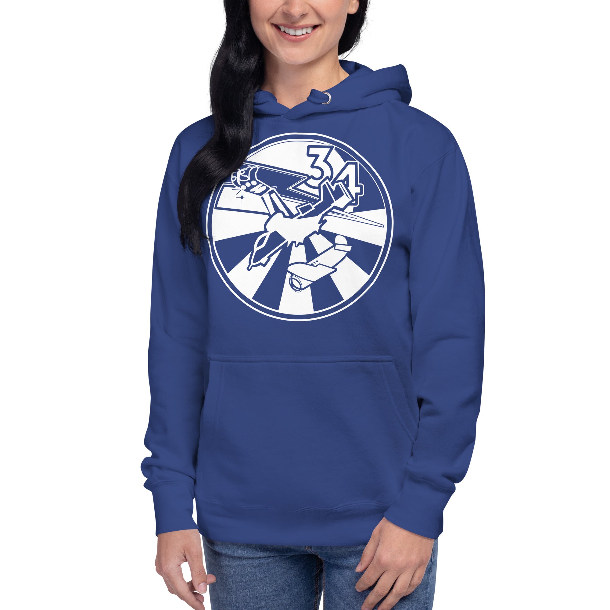 Squadron 34: Loose Hawgs Hoodie- White