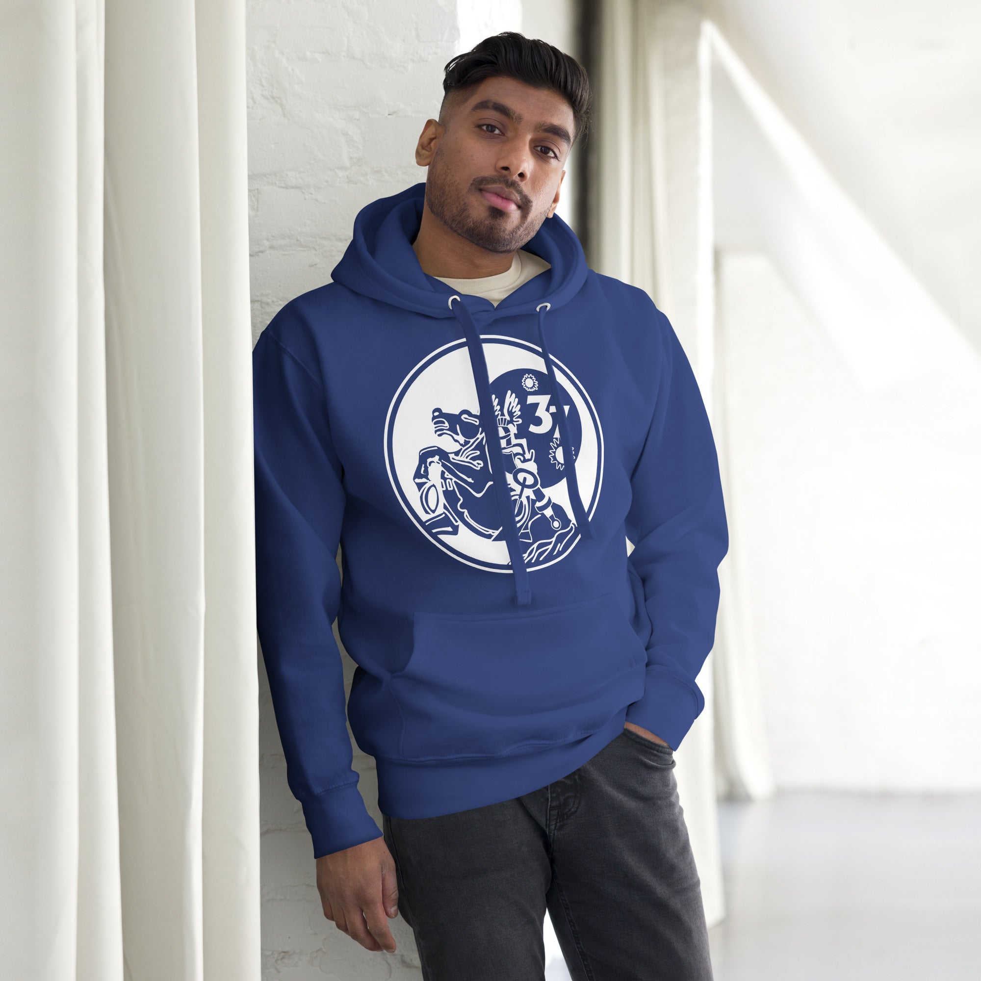 Squadron 37: Animalistic Skyraiders Hoodie- White