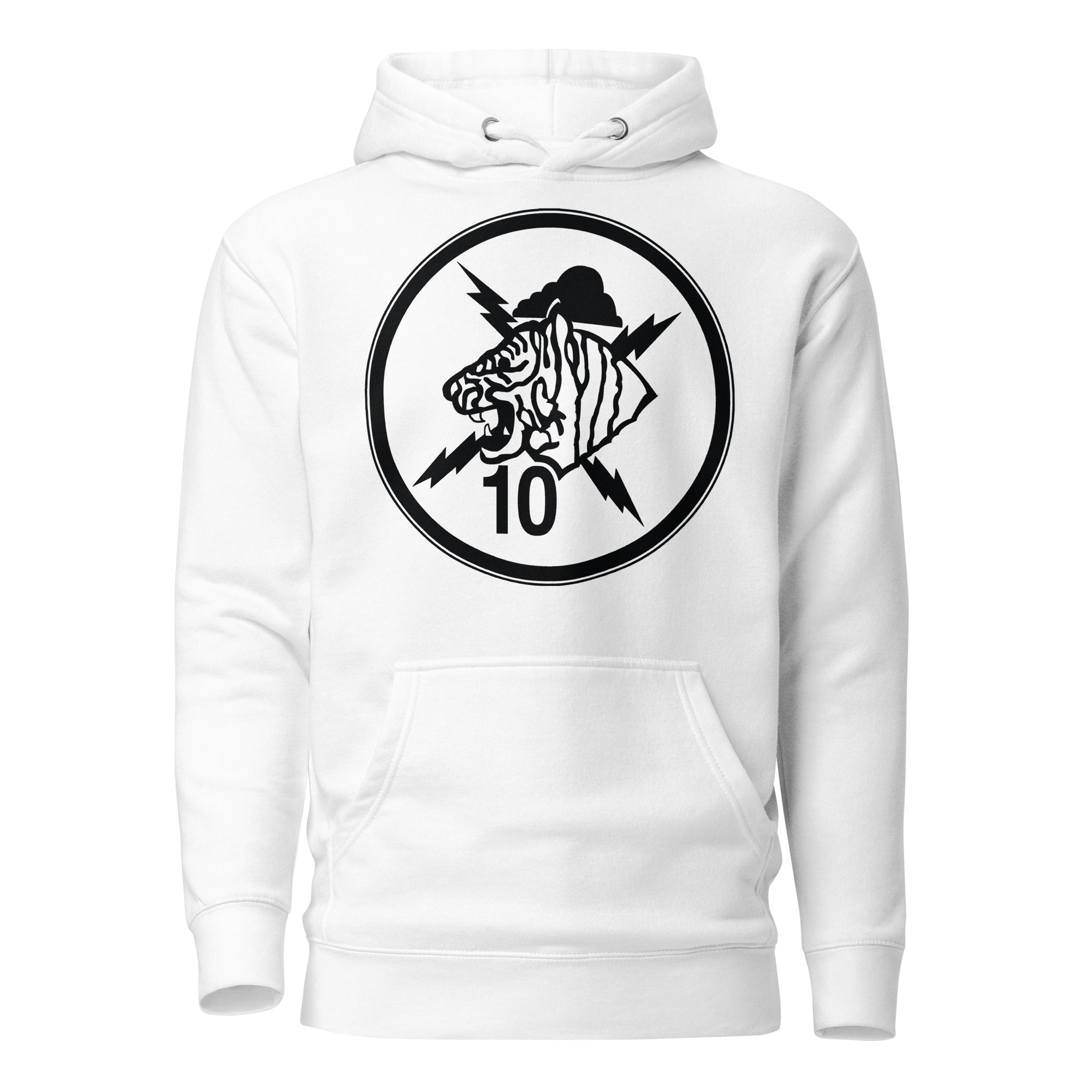 Squadron 10: Tiger Ten Hoodie- Black