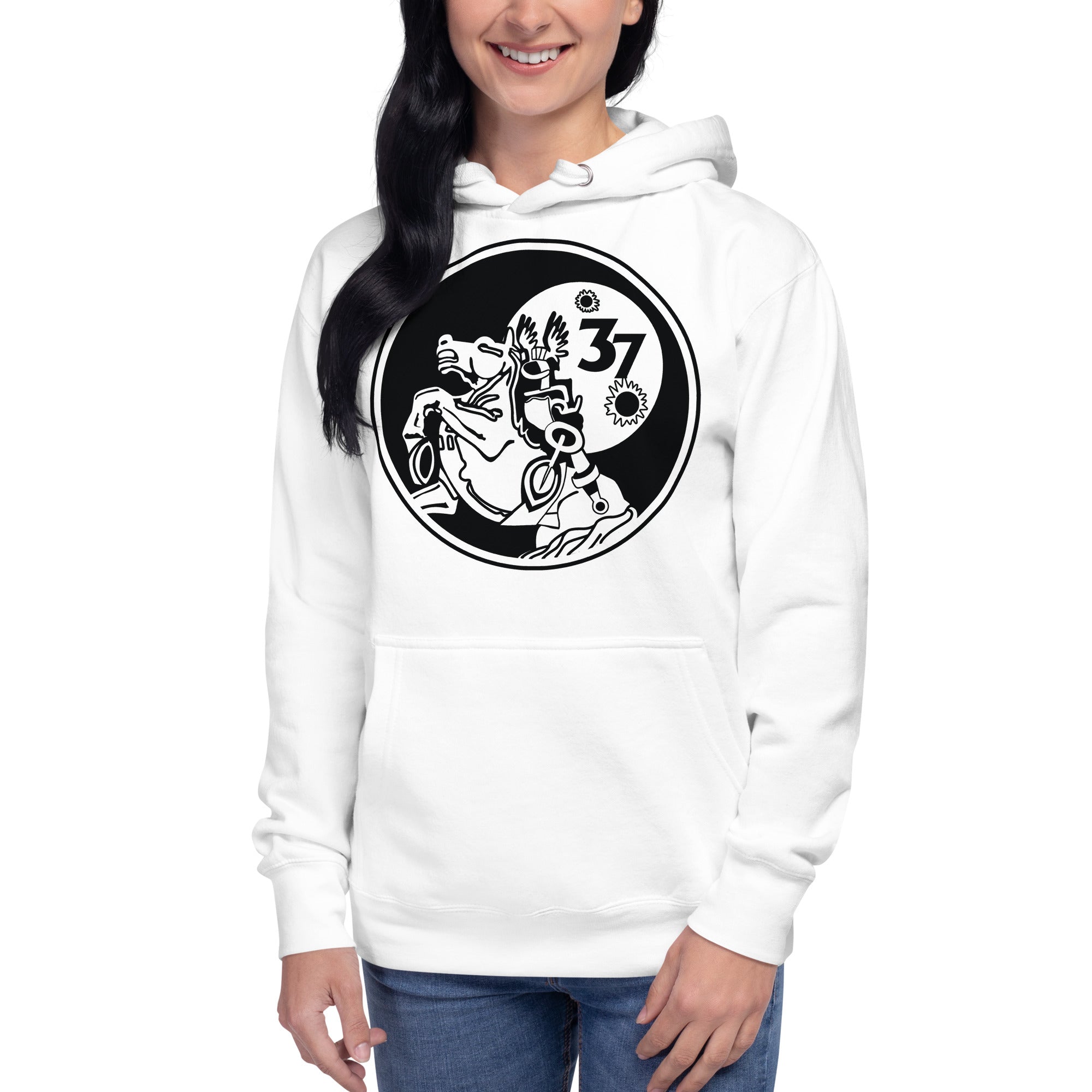 Squadron 37: Animalistic Skyraiders Hoodie - Black