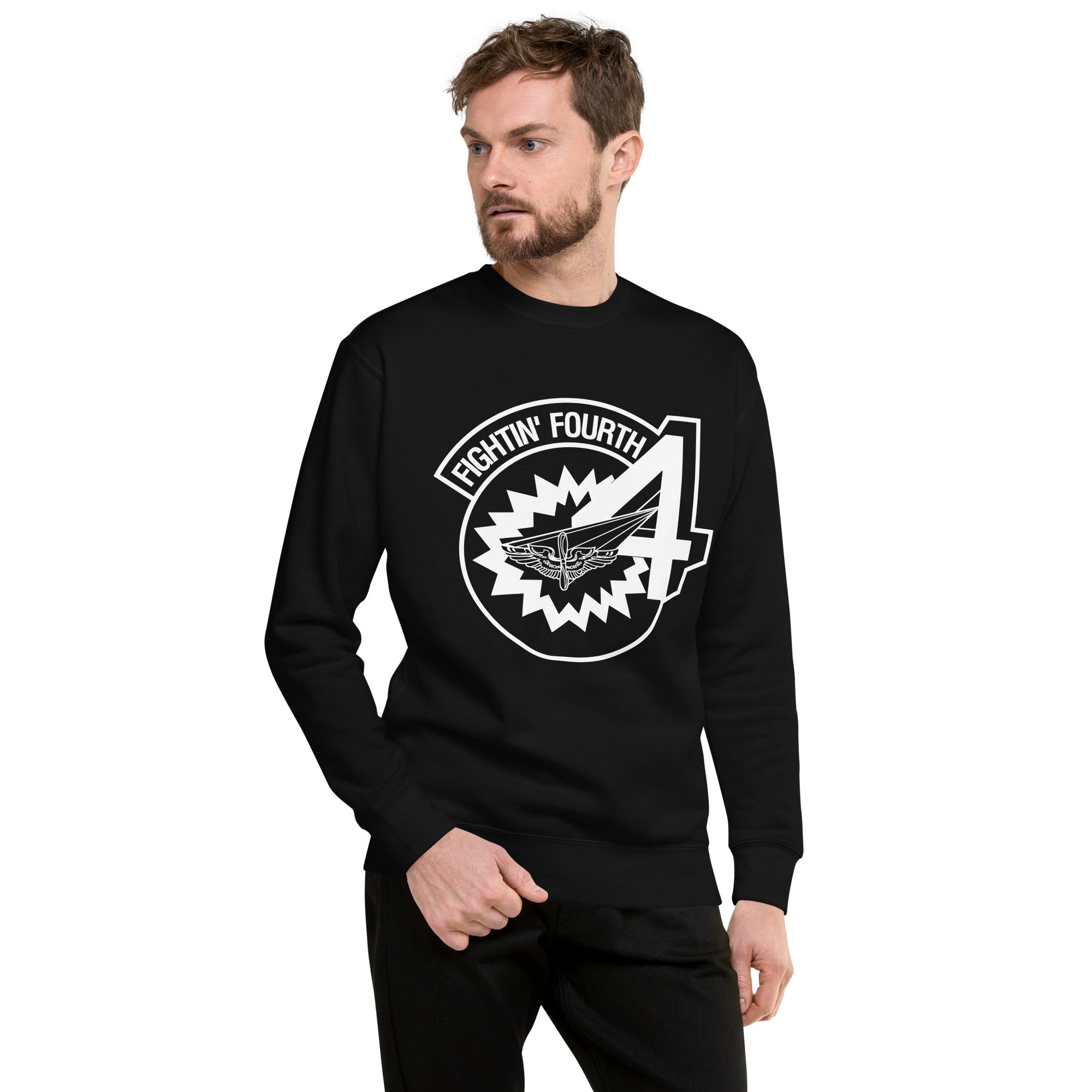 Squadron 4: Fightin’ Fourth  Premium Sweatshirt- White