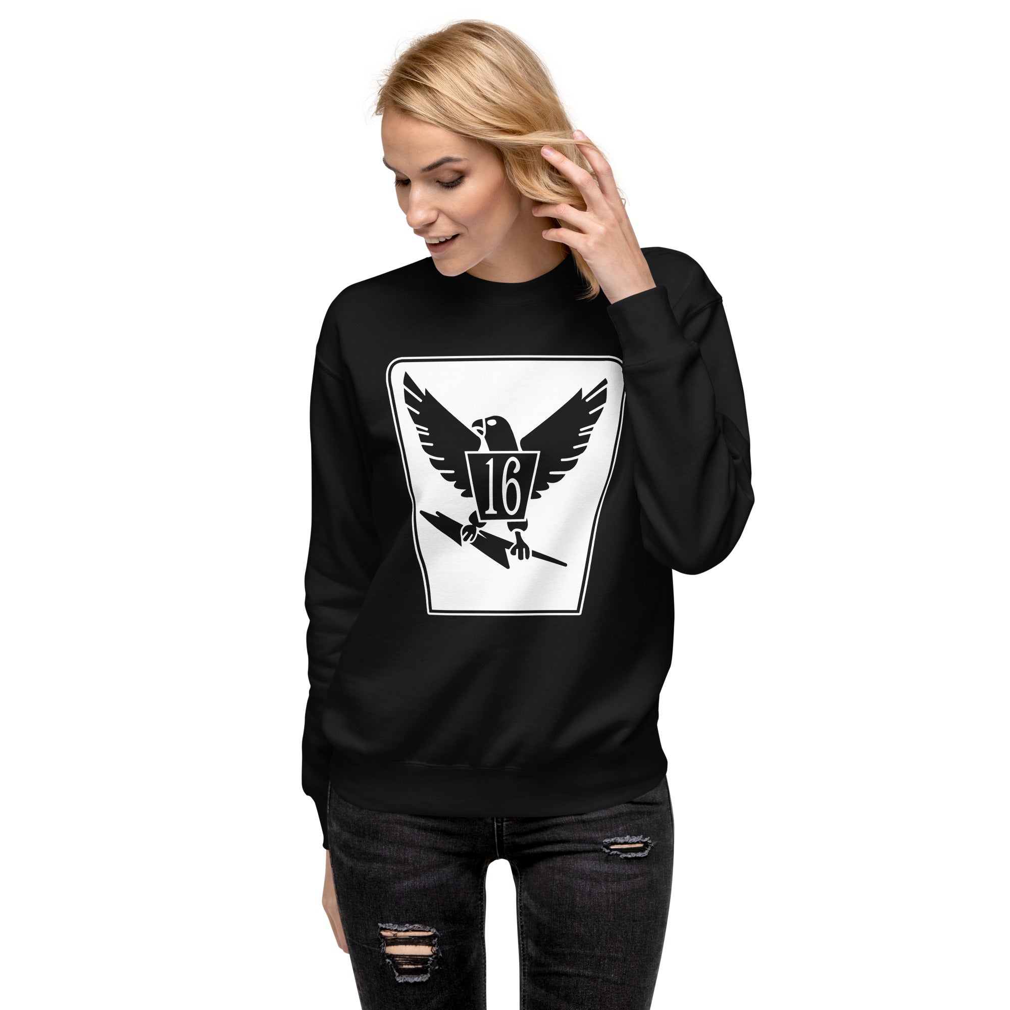 Squadron 16: Chicken Hawks Premium Sweatshirt- White