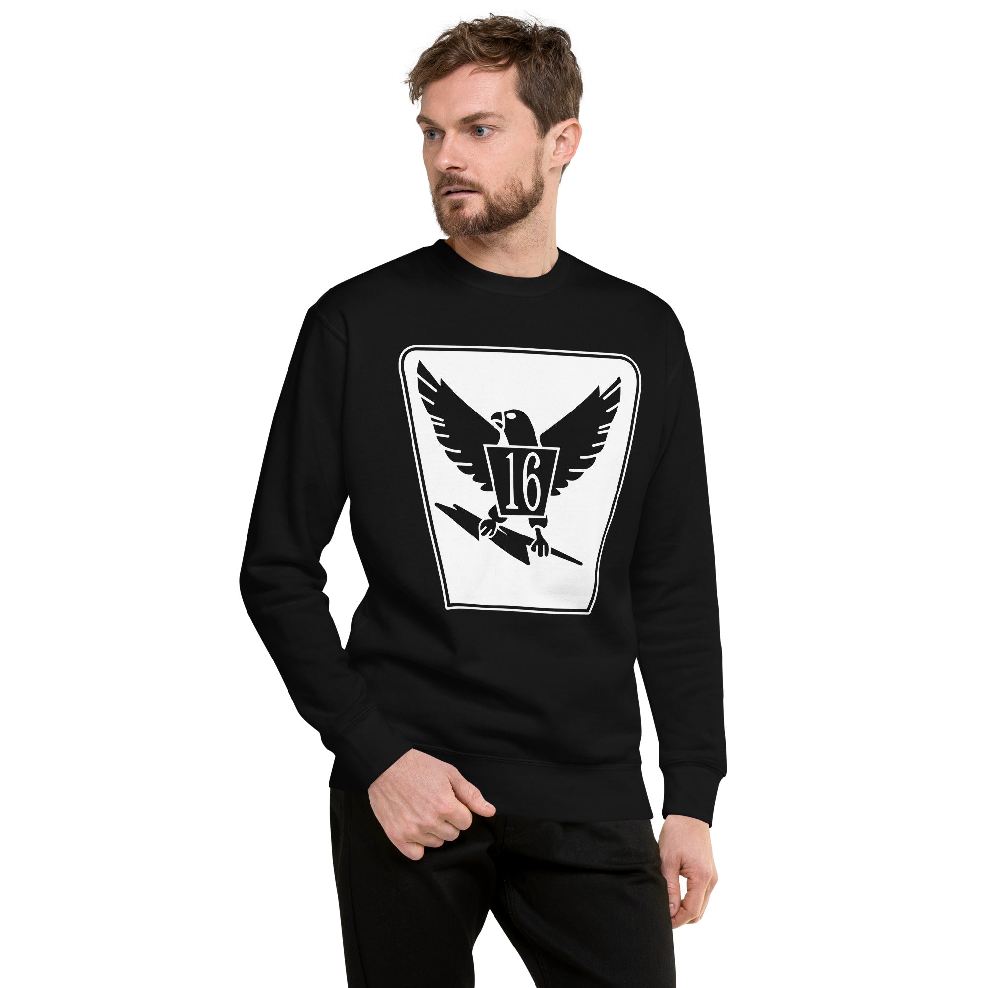 Squadron 16: Chicken Hawks Premium Sweatshirt- White