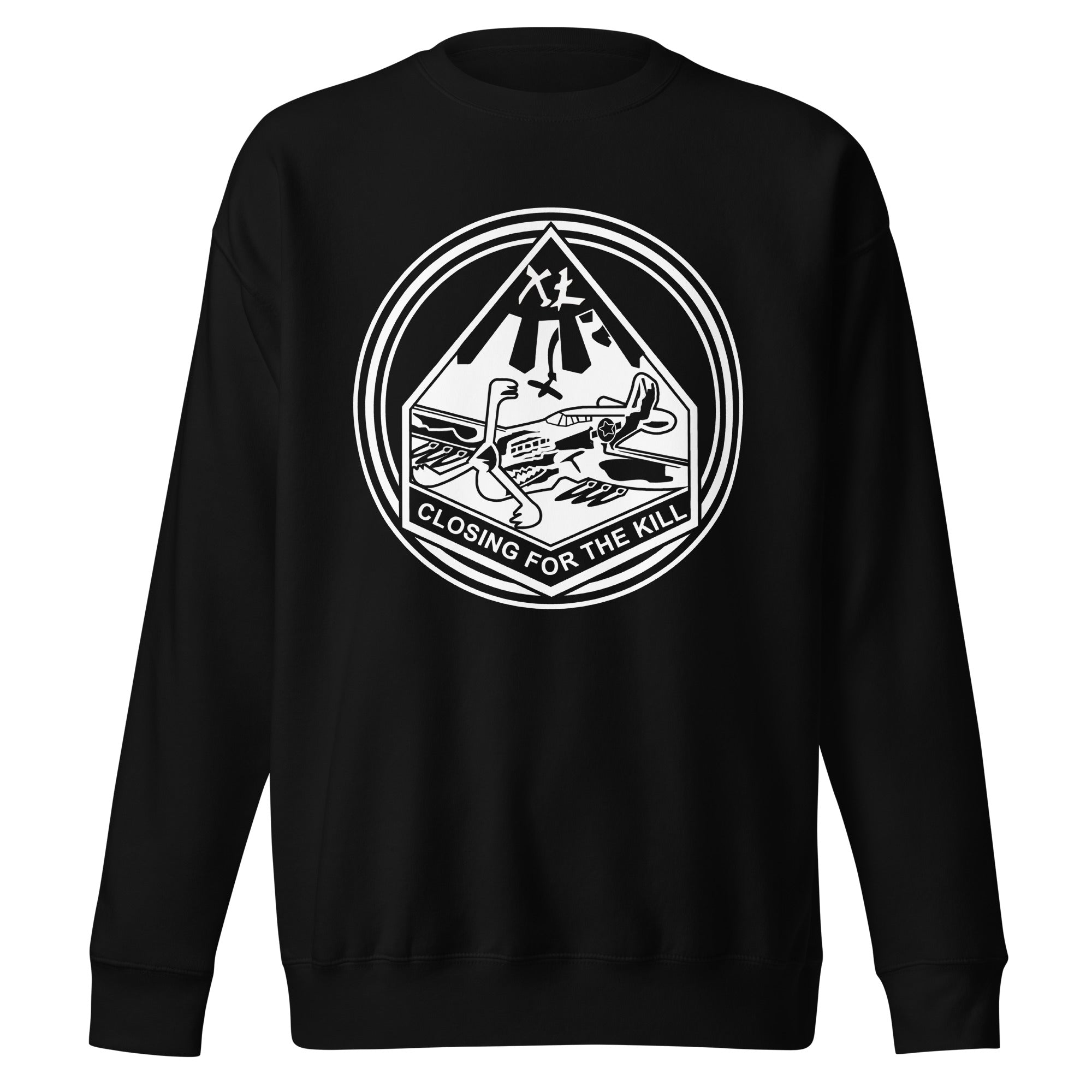 Squadron 40: Warhawks Border Premium Sweatshirt- White