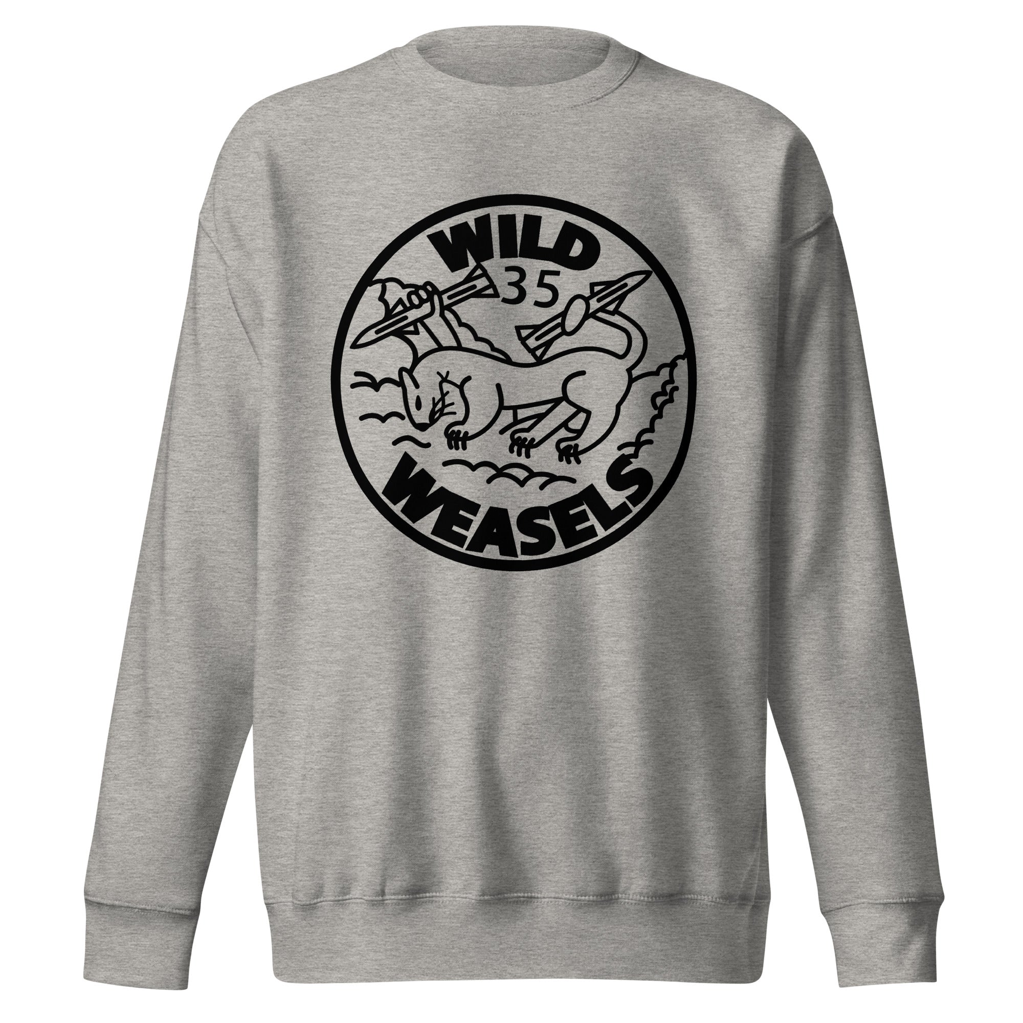 Squadron 35B: Wild Weasels Premium Sweatshirt- Black