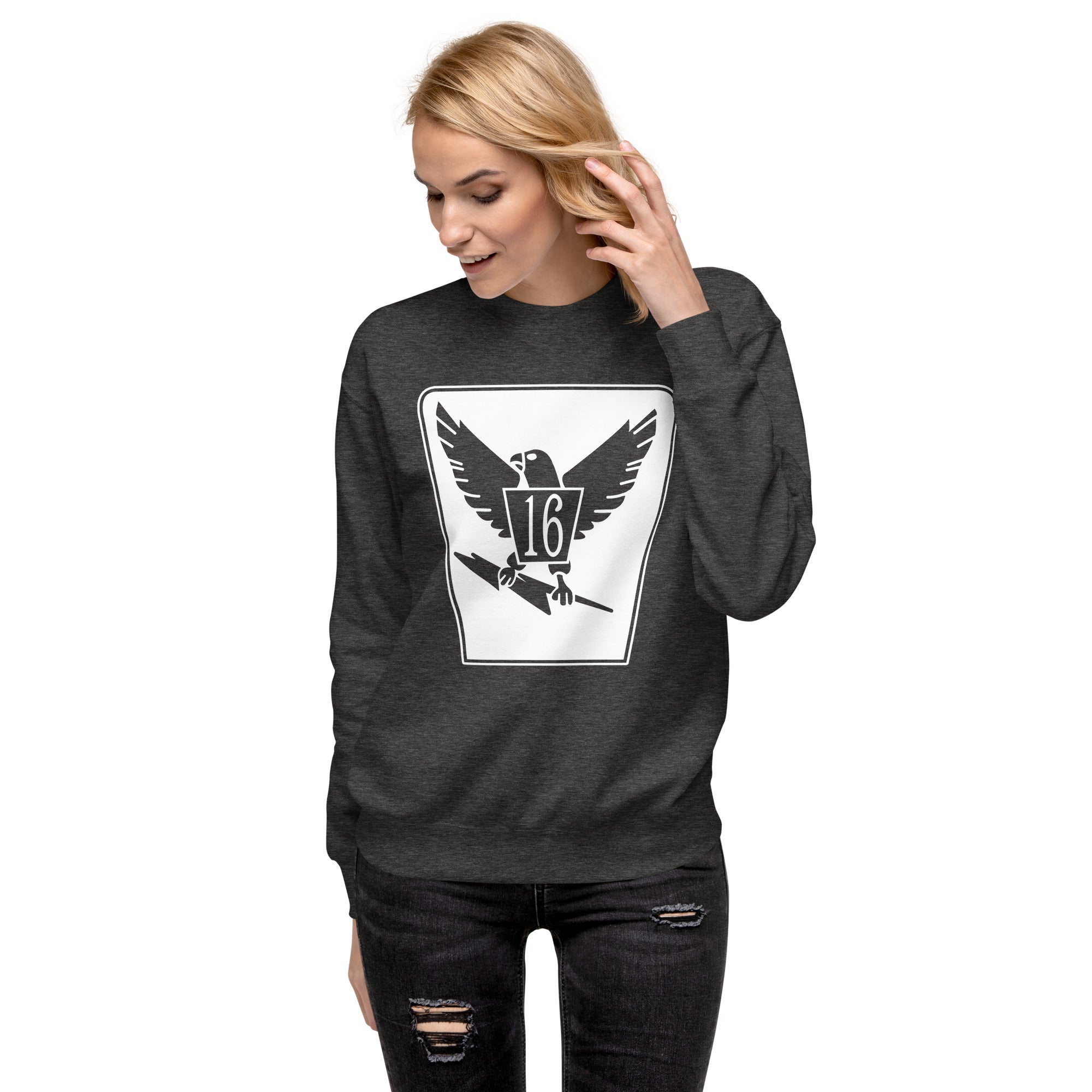 Squadron 16: Chicken Hawks Premium Sweatshirt- White