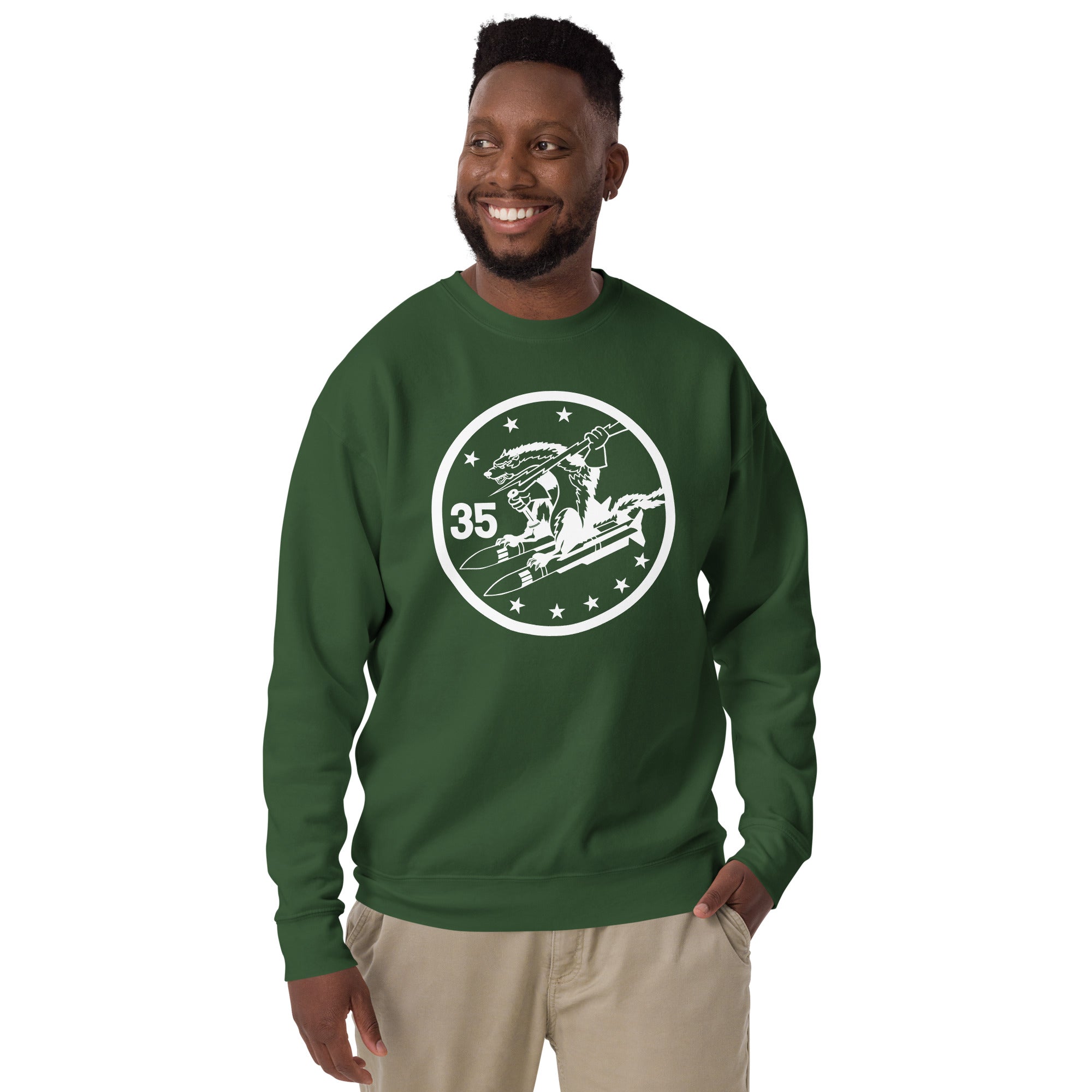 Squadron 35: Wild Weasels Premium Sweatshirt- White