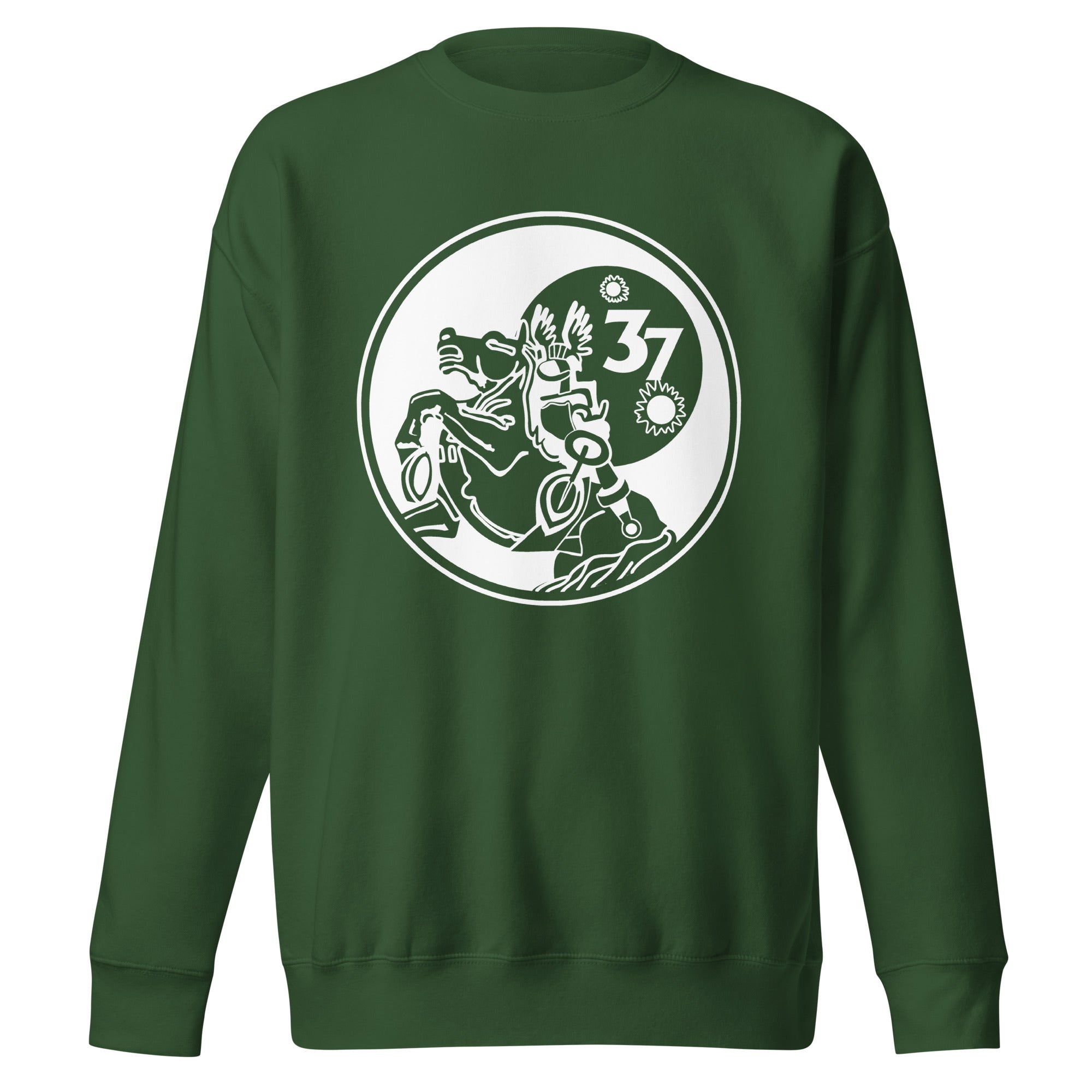 Squadron 37: Animalistic Skyraiders Premium Sweatshirt- White