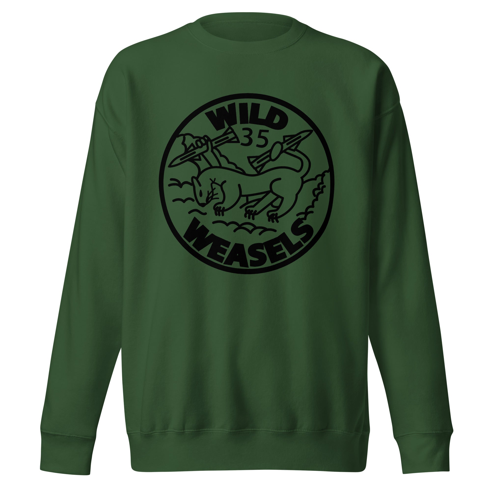 Squadron 35B: Wild Weasels Premium Sweatshirt- Black