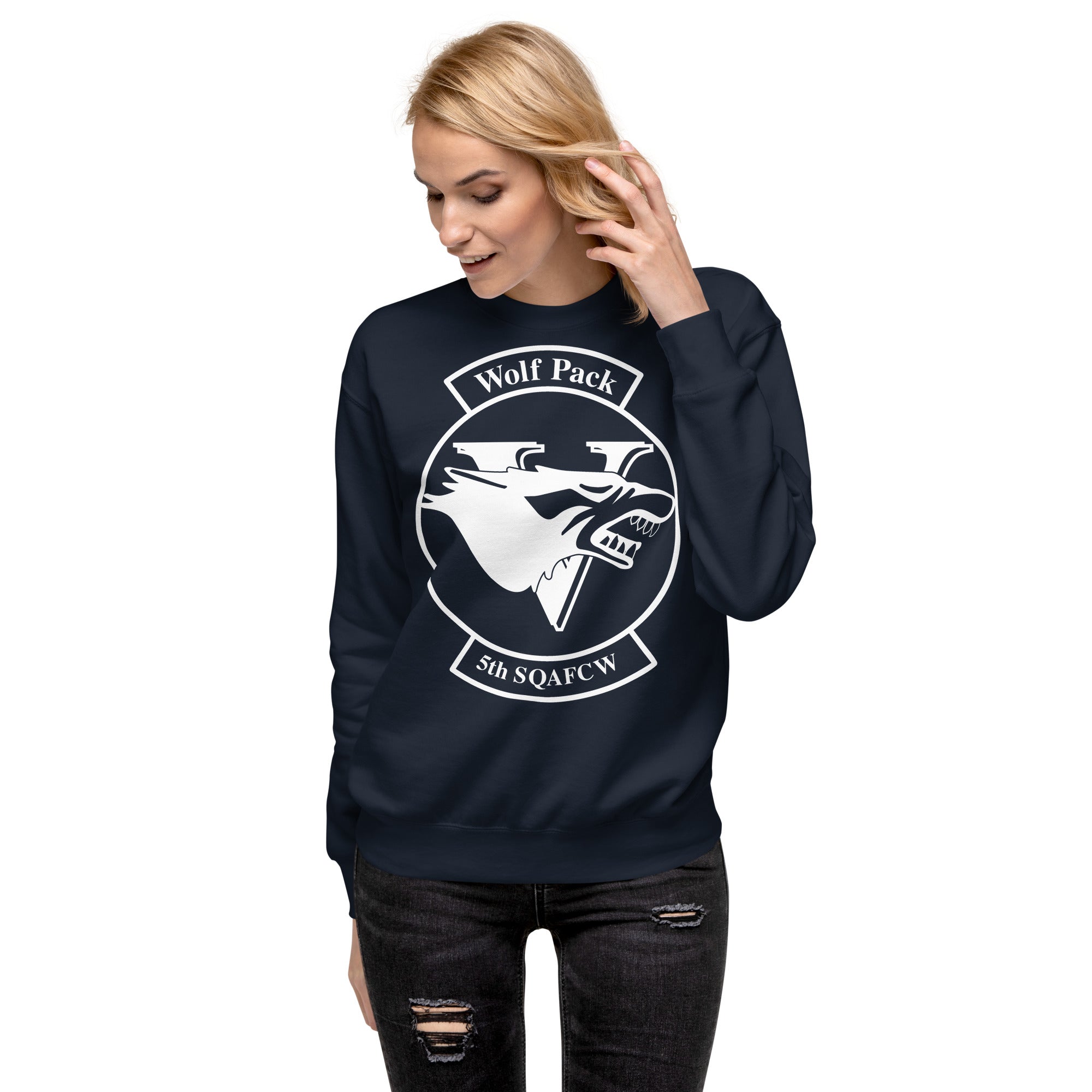 Squadron 5: Wolfpack Premium Sweatshirt- White