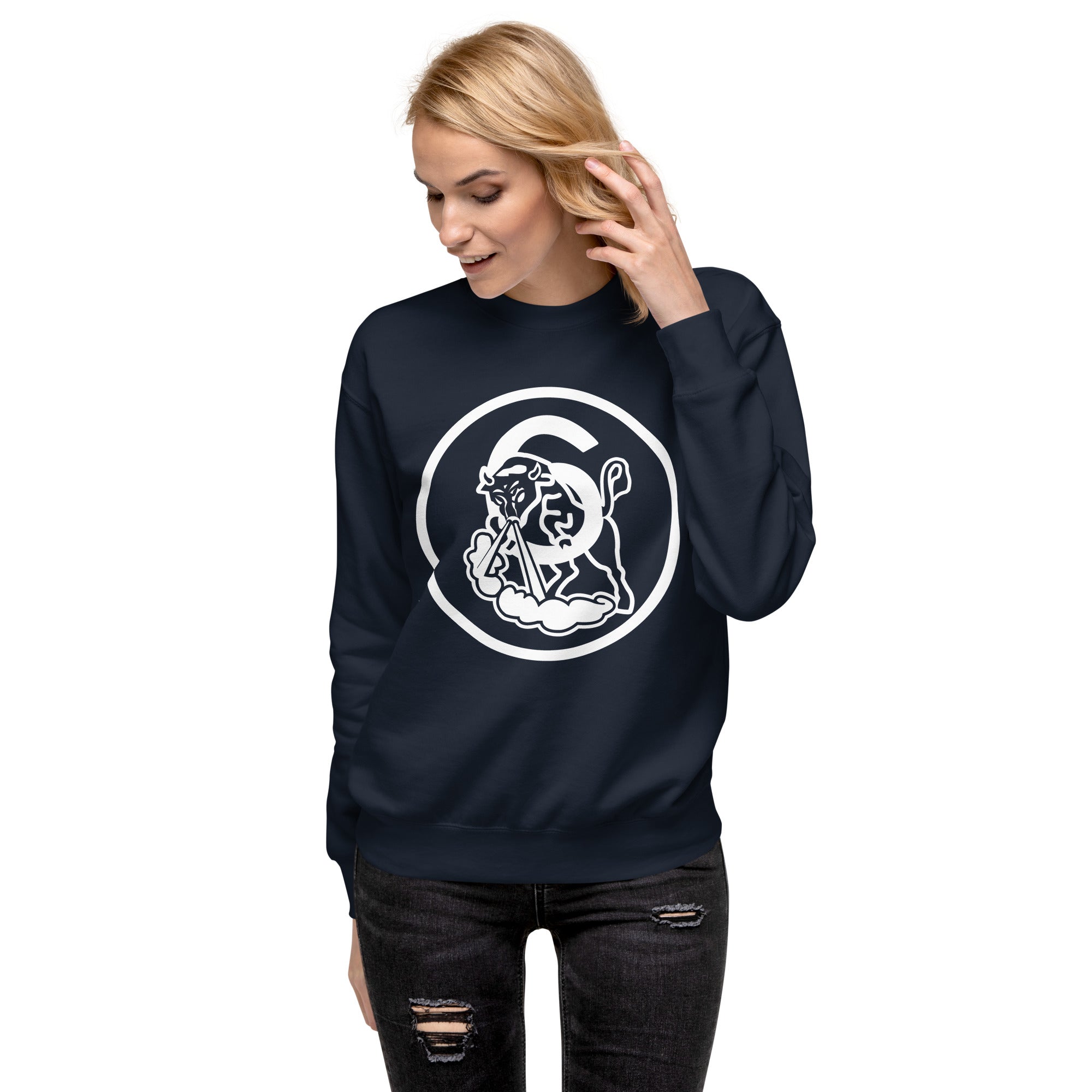 Squadron 6: Bull Six Premium Sweatshirt- White