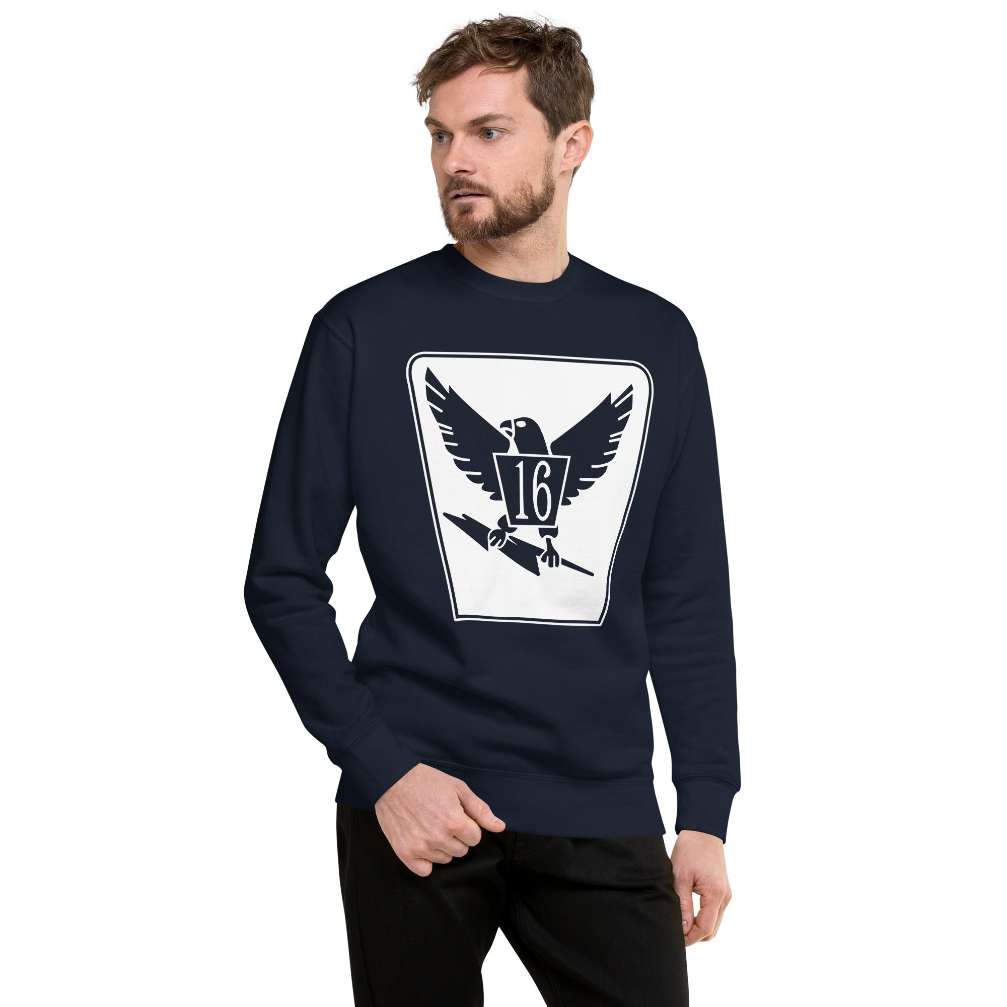 Squadron 16: Chicken Hawks Premium Sweatshirt- White